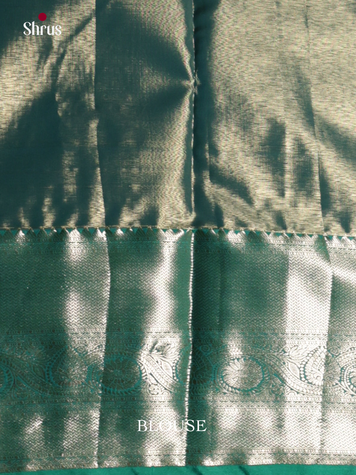 Cream & Green - Kanchipuram-halfpure Saree- DLS29112 - Shop on Shrus.com