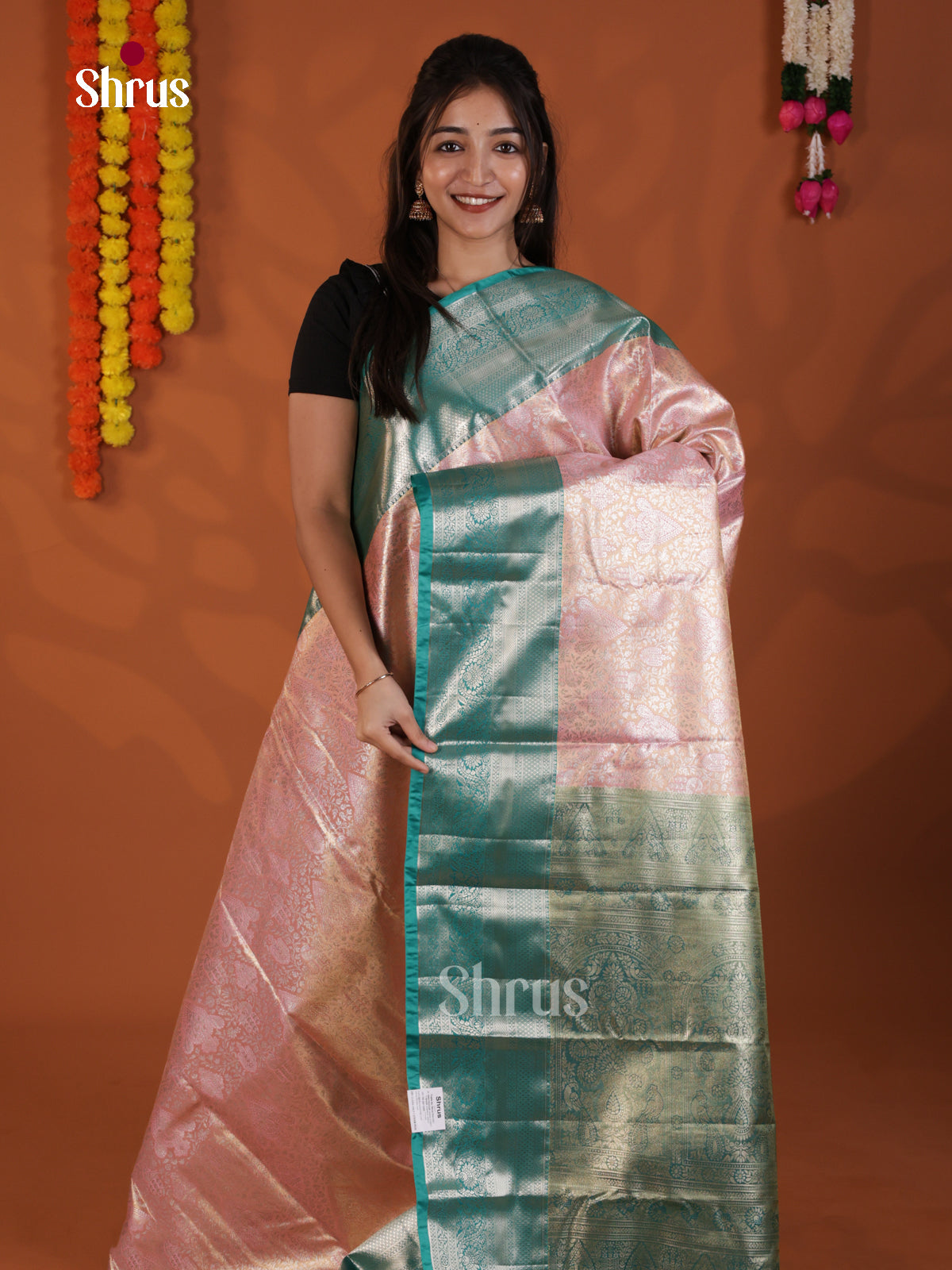 DLS29117 - Kanchipuram-halfpure Saree