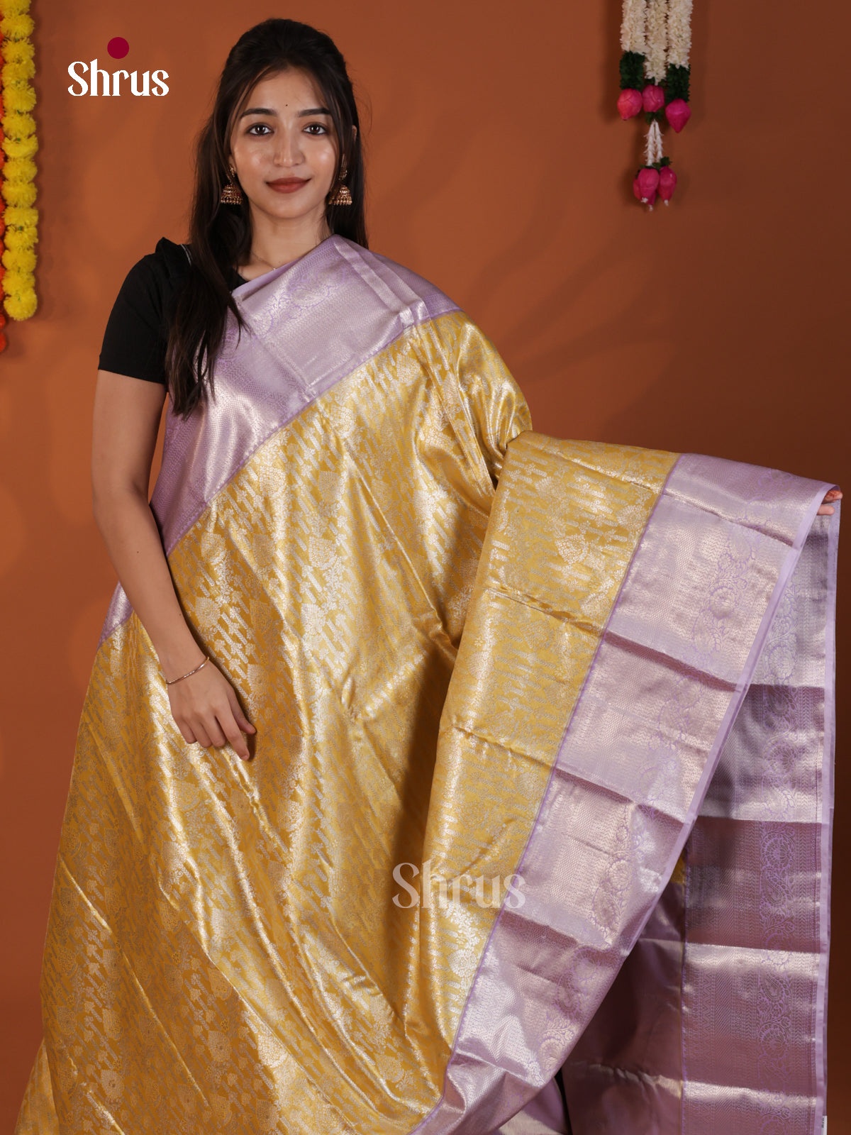 DLS29130 - Kanchipuram-halfpure Saree