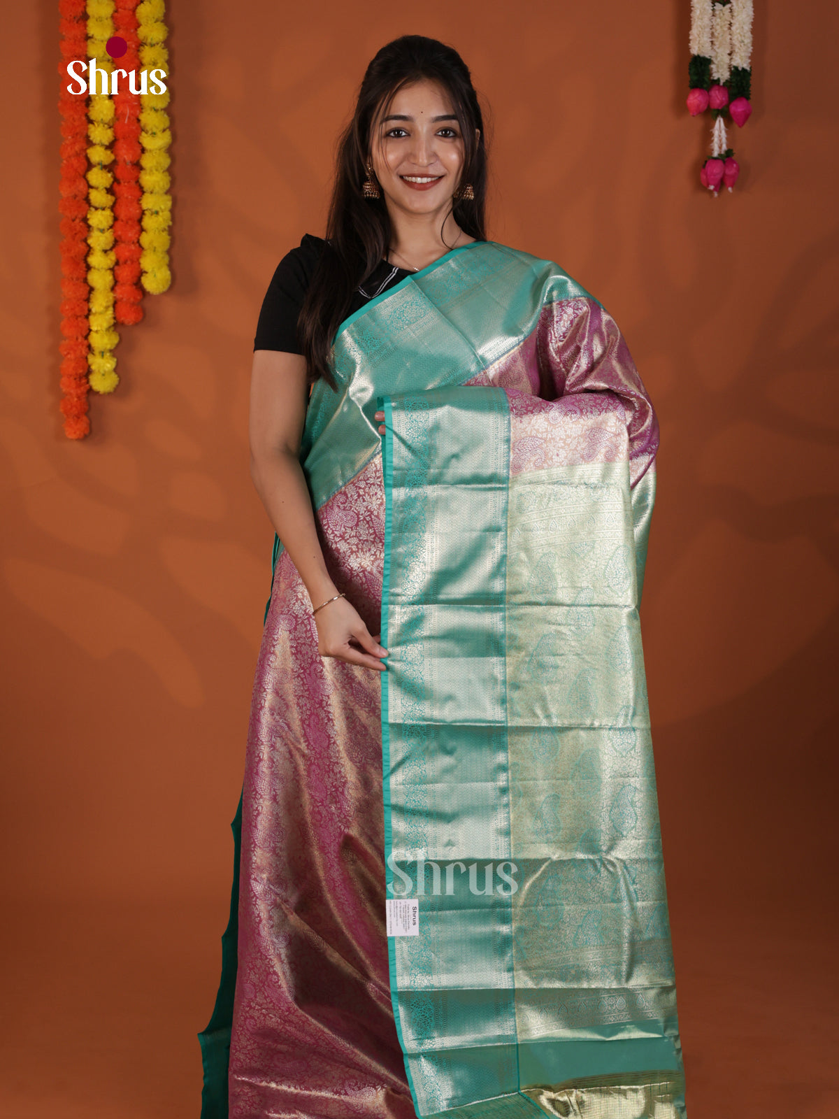 DLS29136 - Kanchipuram-halfpure Saree
