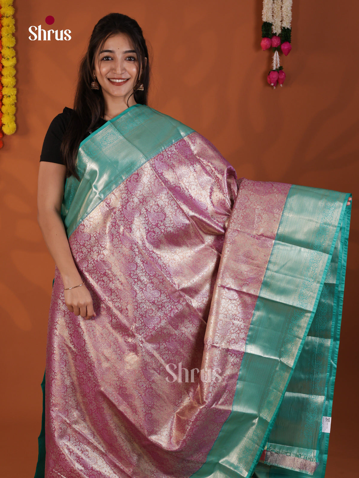 DLS29136 - Kanchipuram-halfpure Saree