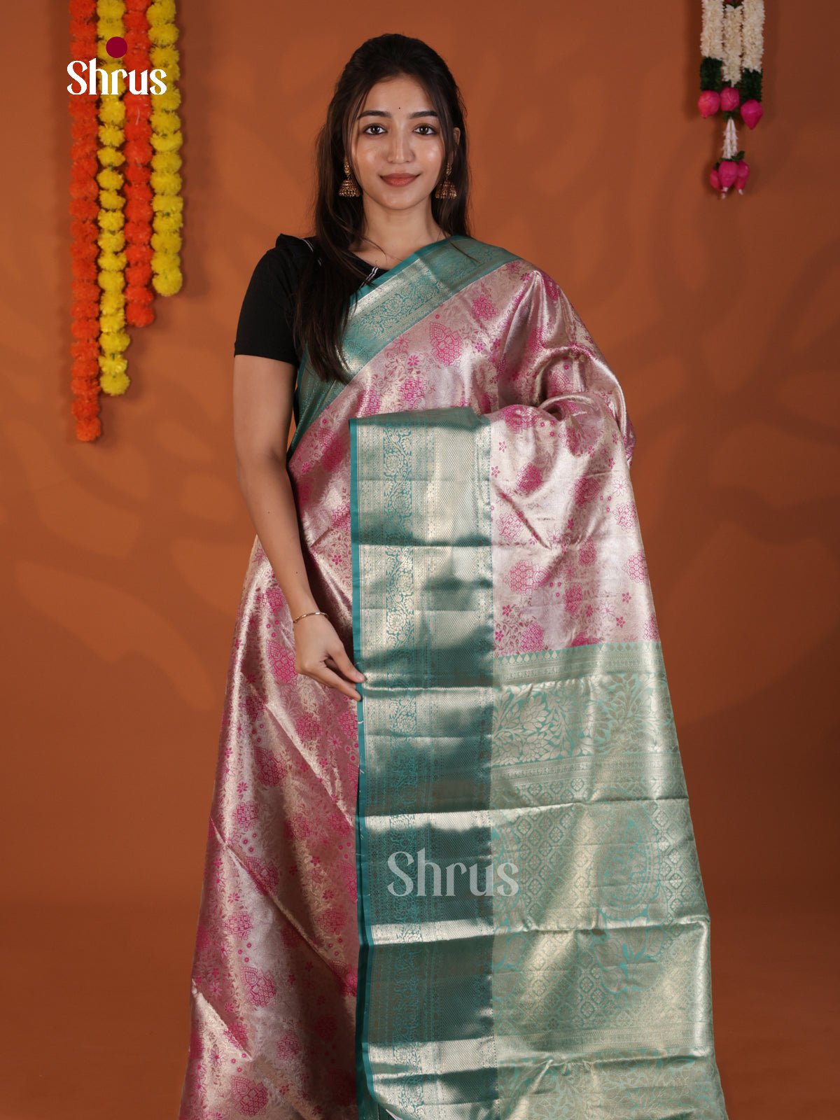 DLS29141 - Kanchipuram-halfpure Saree