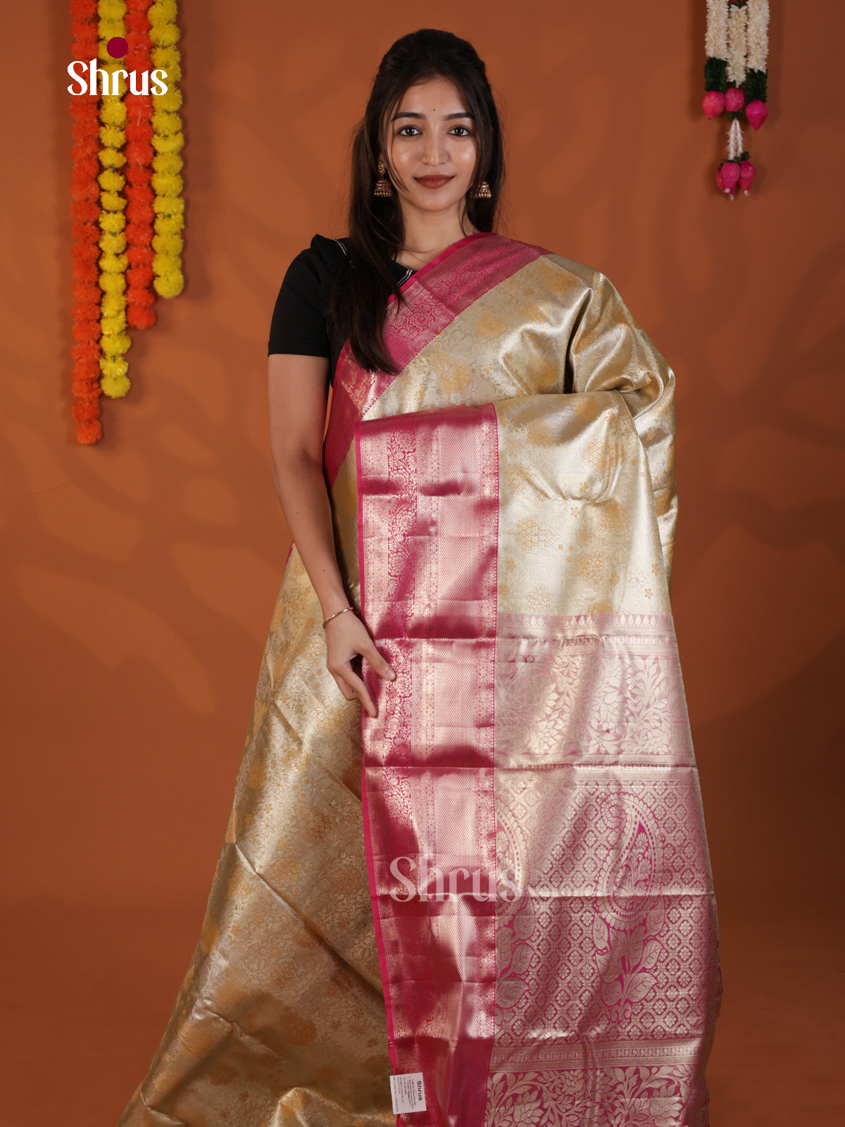 DLS29144 - Kanchipuram-halfpure Saree
