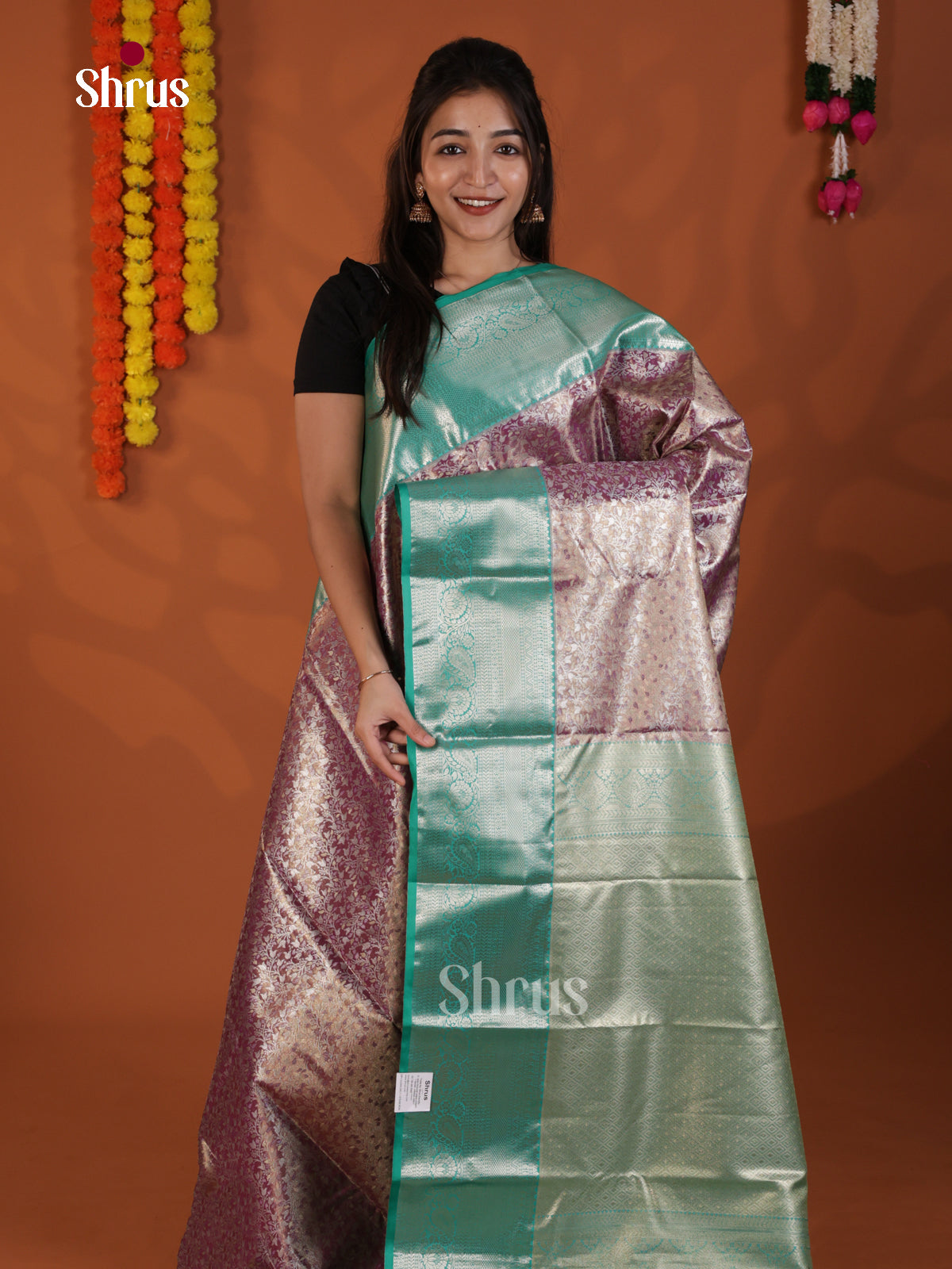 DLS29153 - Kanchipuram-halfpure Saree