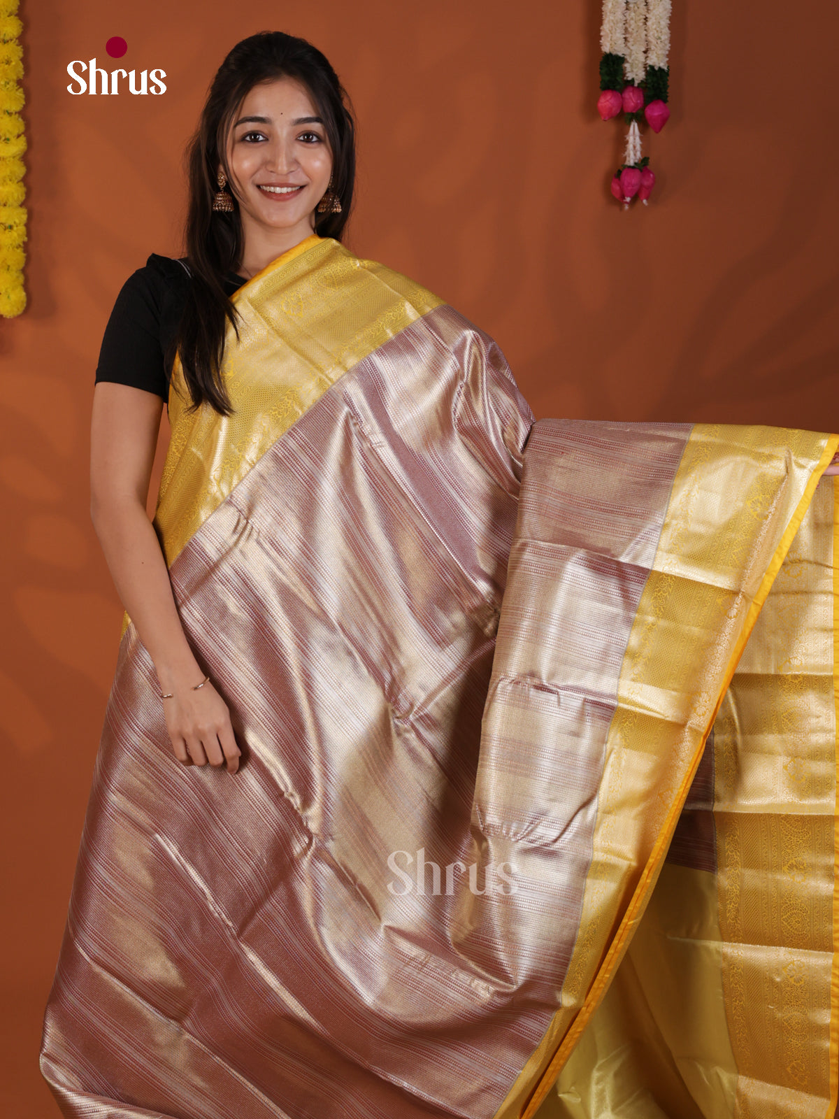 DLS29164 - Kanchipuram-halfpure Saree