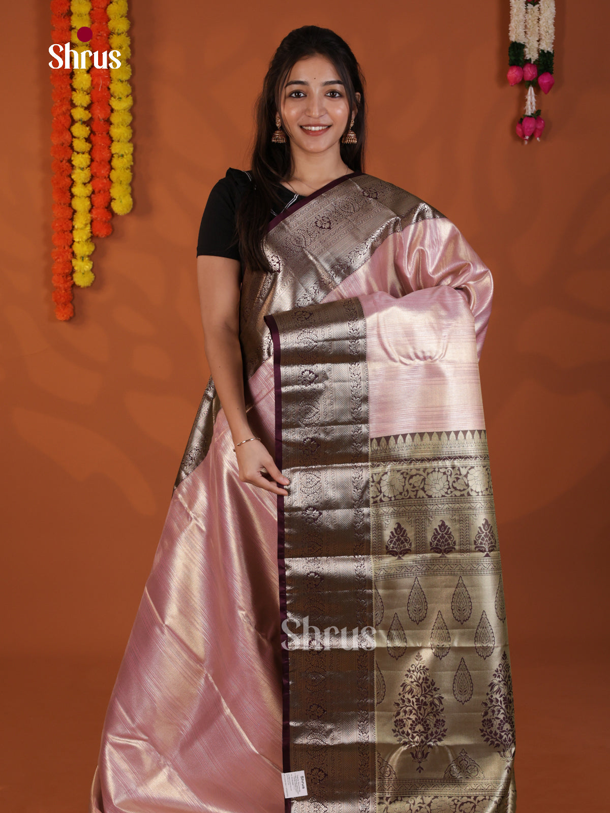 DLS29169 - Kanchipuram-halfpure Saree