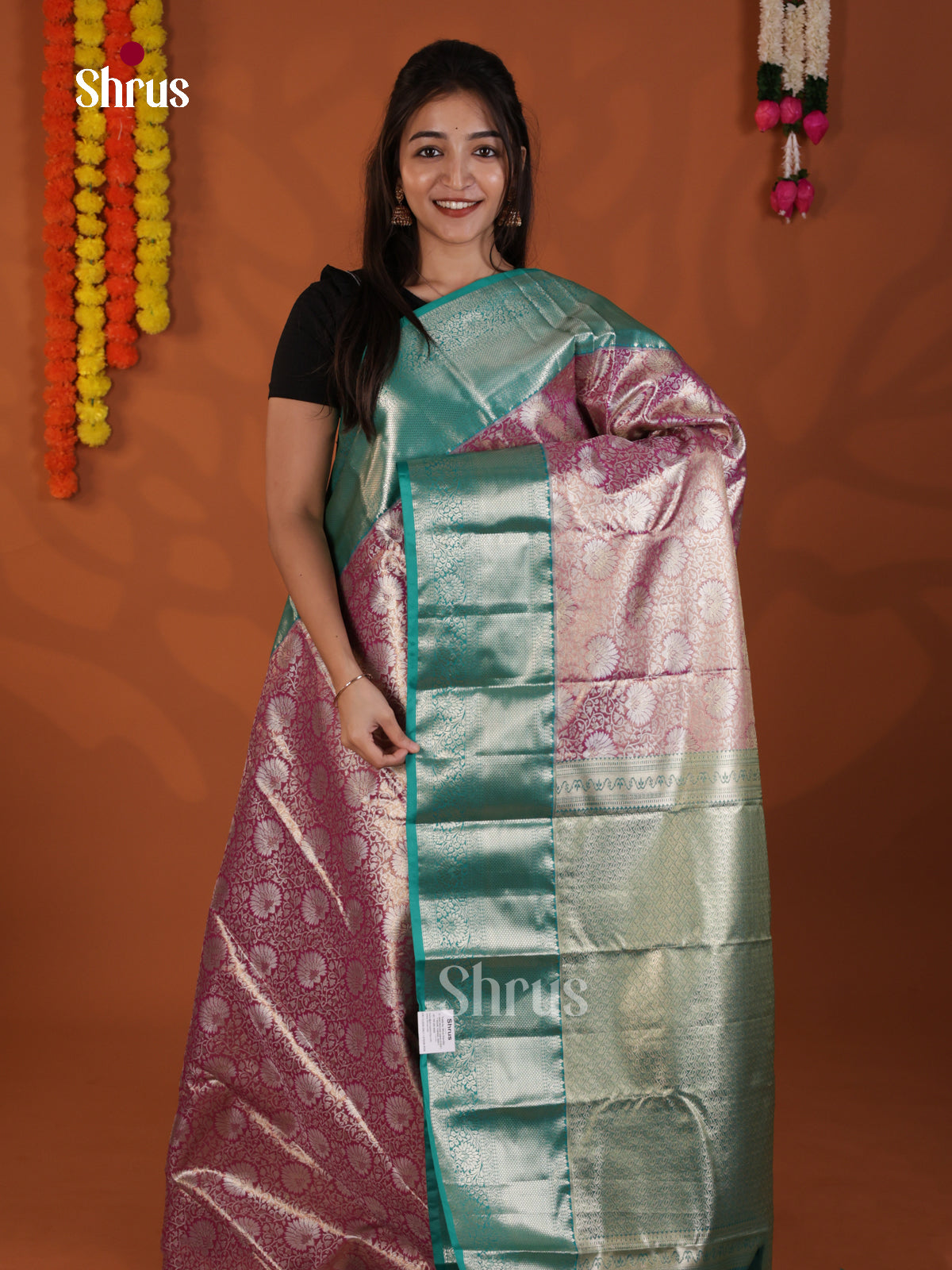 DLS29171 - Kanchipuram-halfpure Saree