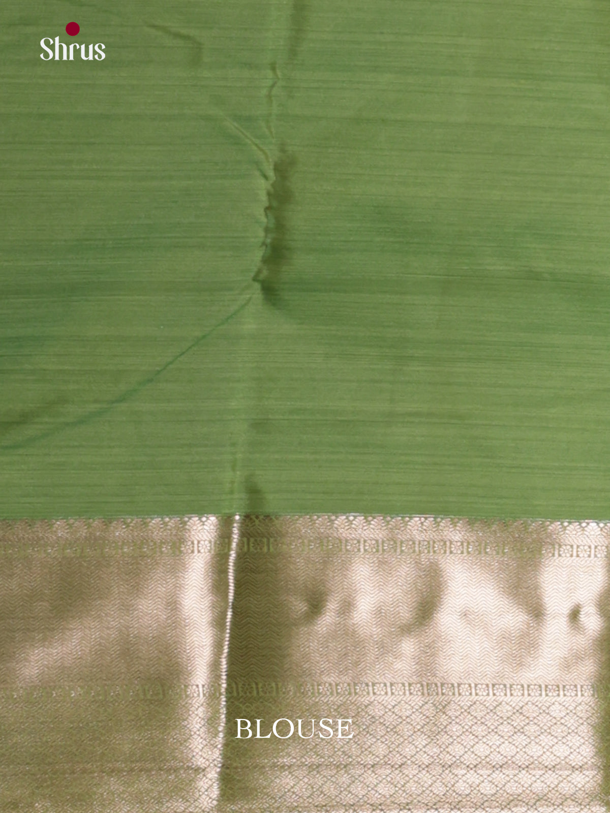 Green(single Tone) - Kanchipuram-halfpure Saree- DLS29194 - Shop on Shrus.com