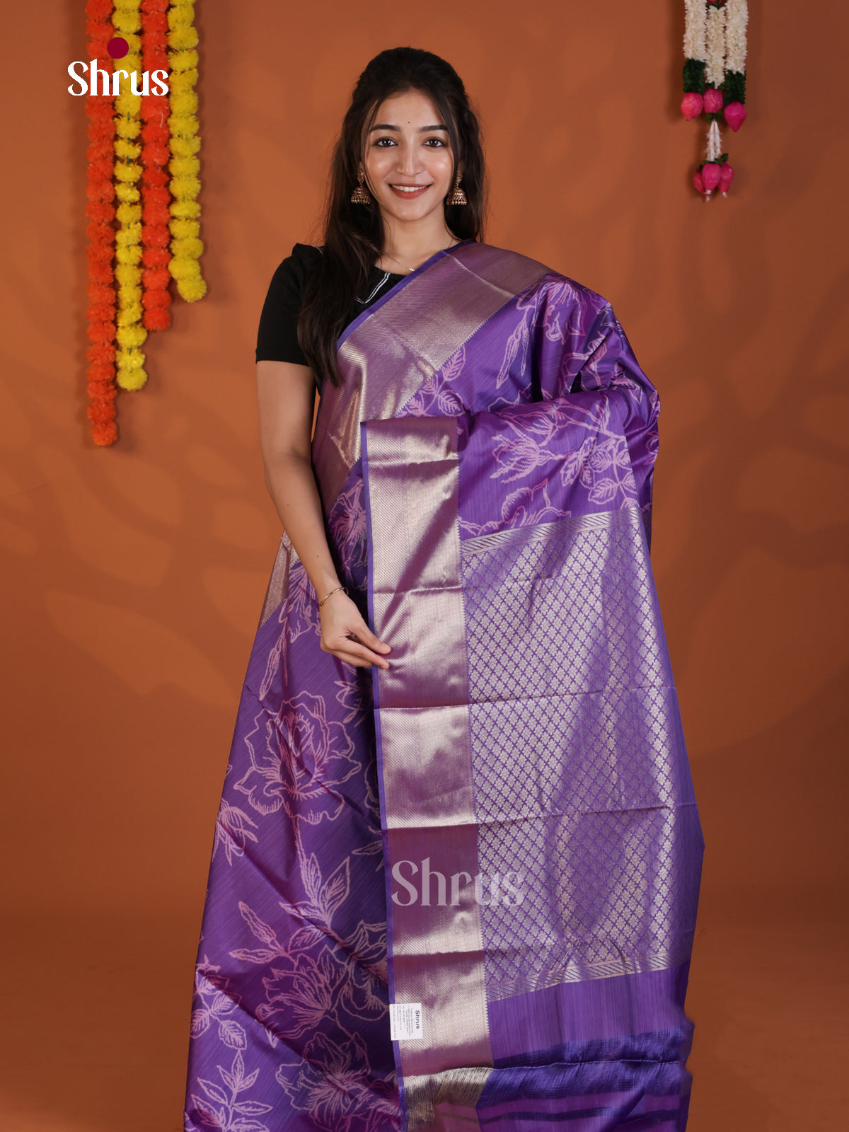 DLS29198 - Kanchipuram-halfpure Saree - Shop on Shrus.com