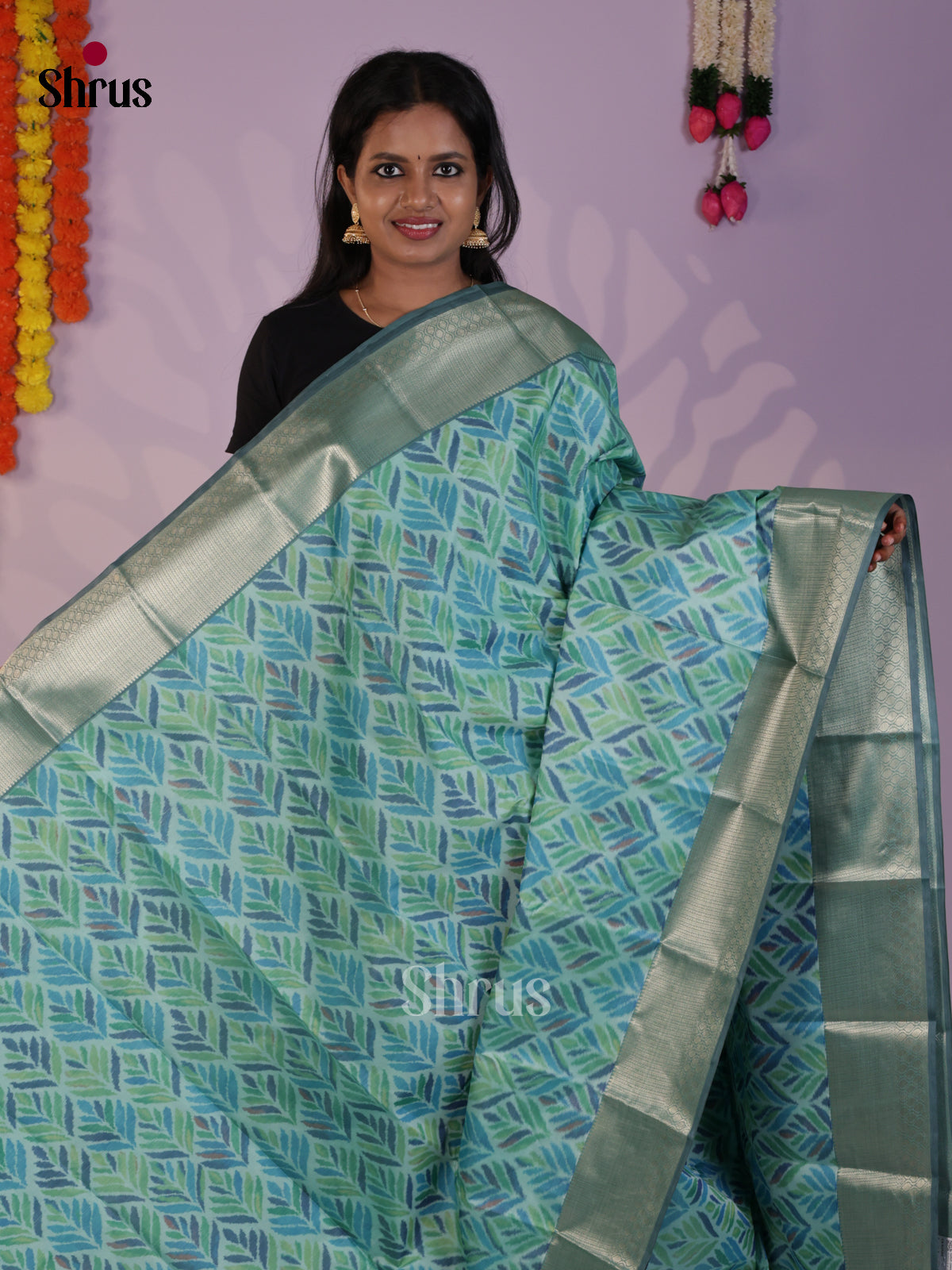DLS29201 - Kanchipuram-halfpure Saree