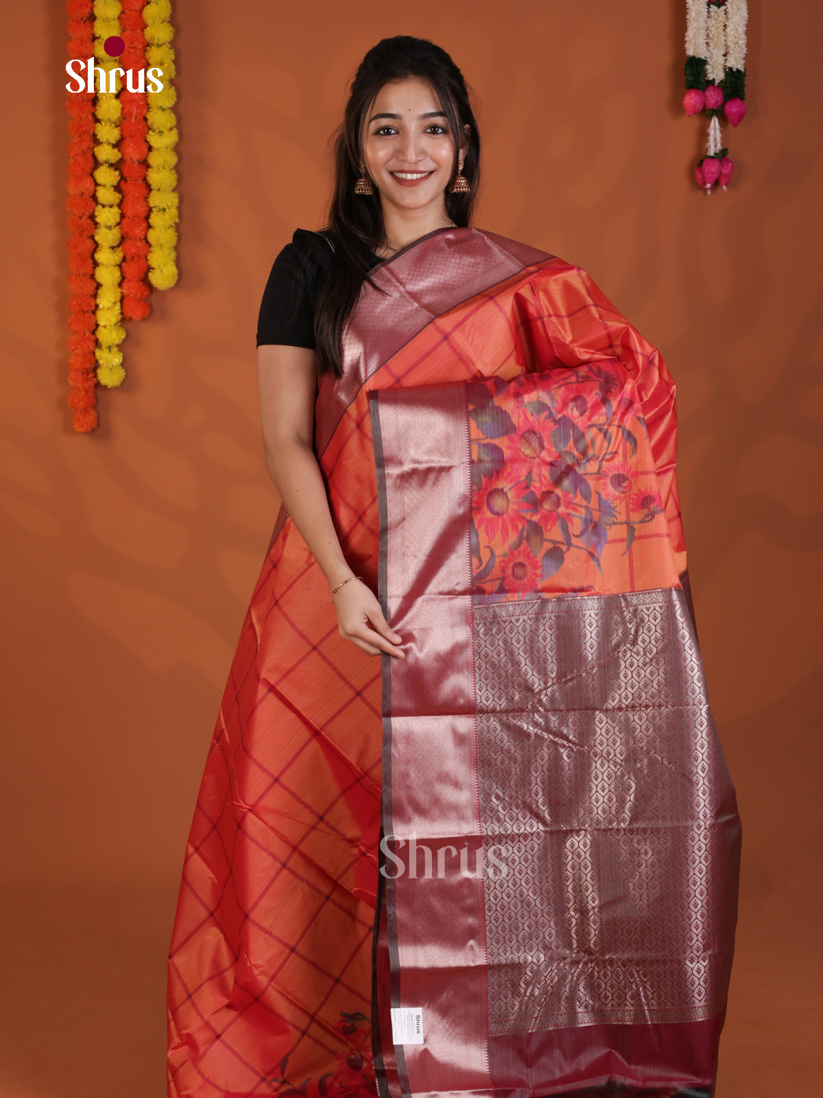 DLS29205 - Kanchipuram-halfpure Saree - Shop on Shrus.com