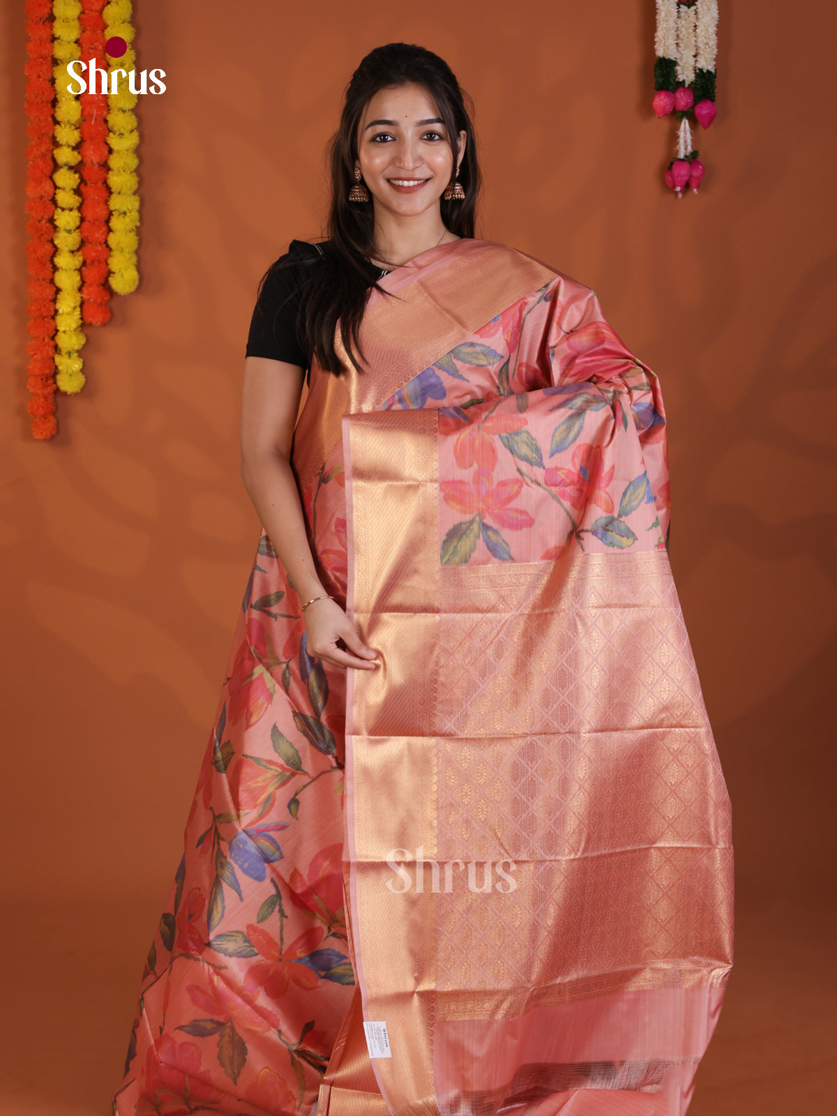 DLS29206 - Kanchipuram-halfpure Saree - Shop on Shrus.com