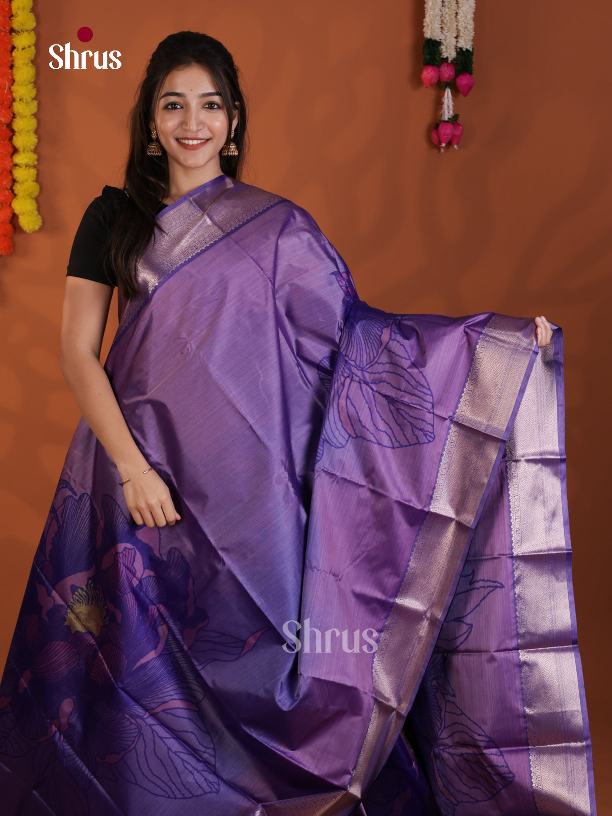 DLS29211 - Kanchipuram-halfpure Saree - Shop on Shrus.com