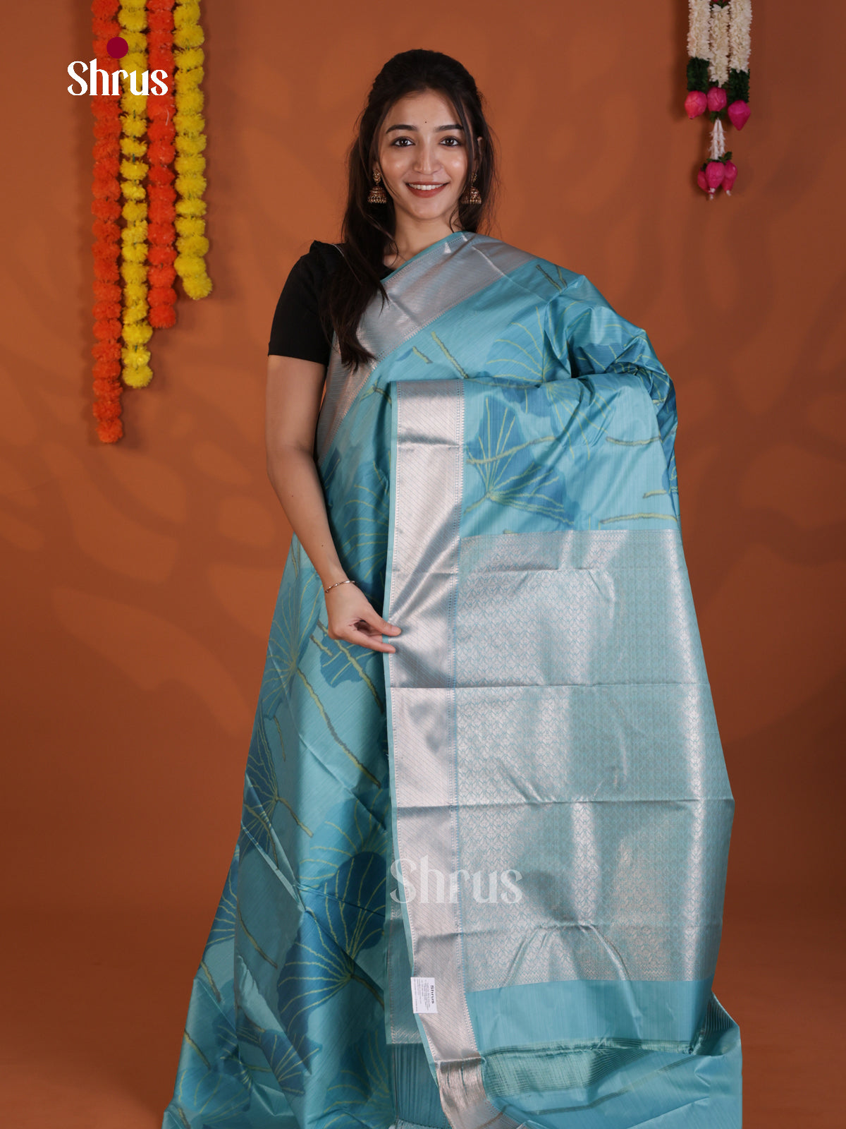 DLS29214 - Kanchipuram-halfpure Saree