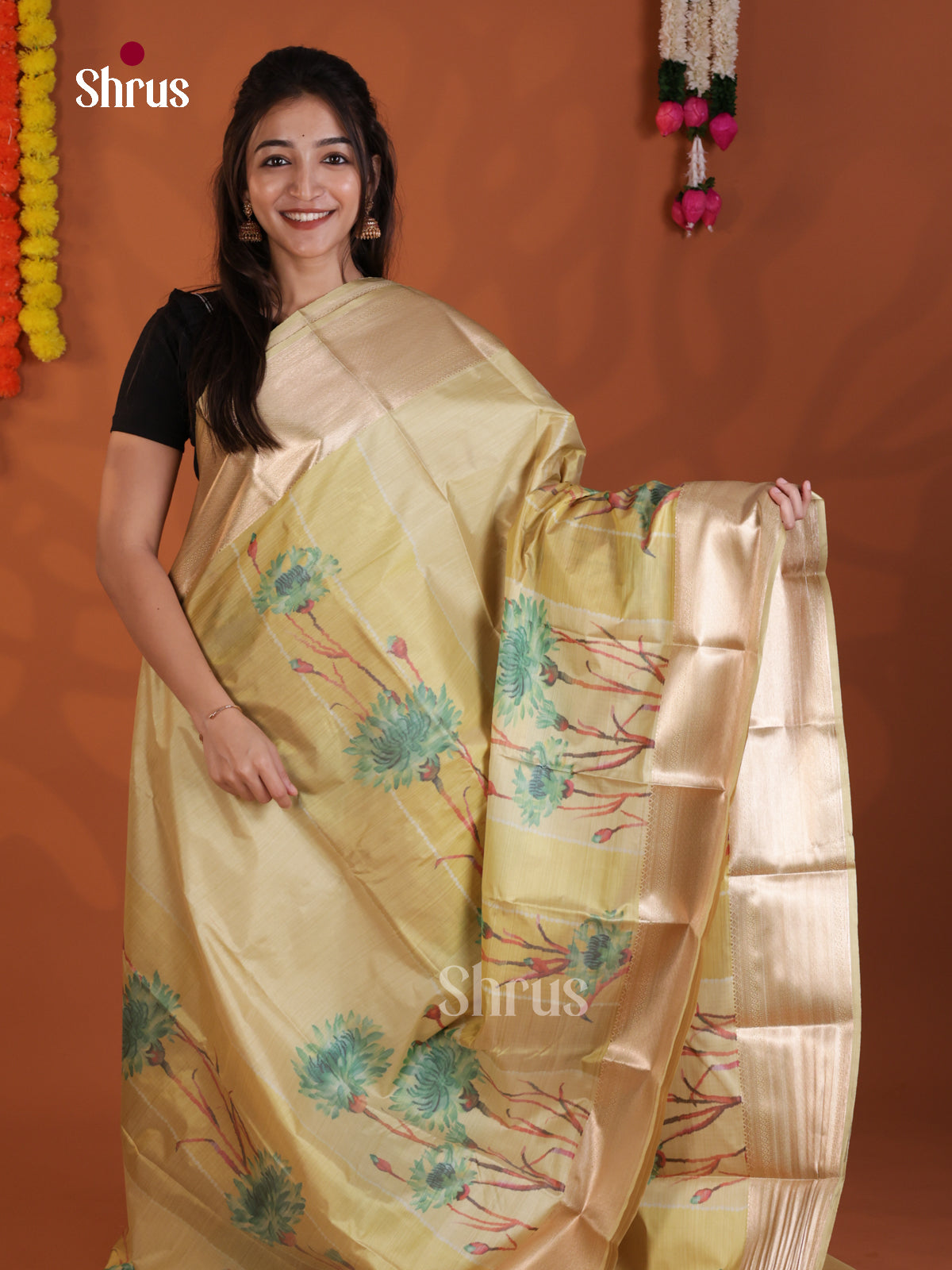 DLS29229 - Kanchipuram-halfpure Saree - Shop on Shrus.com