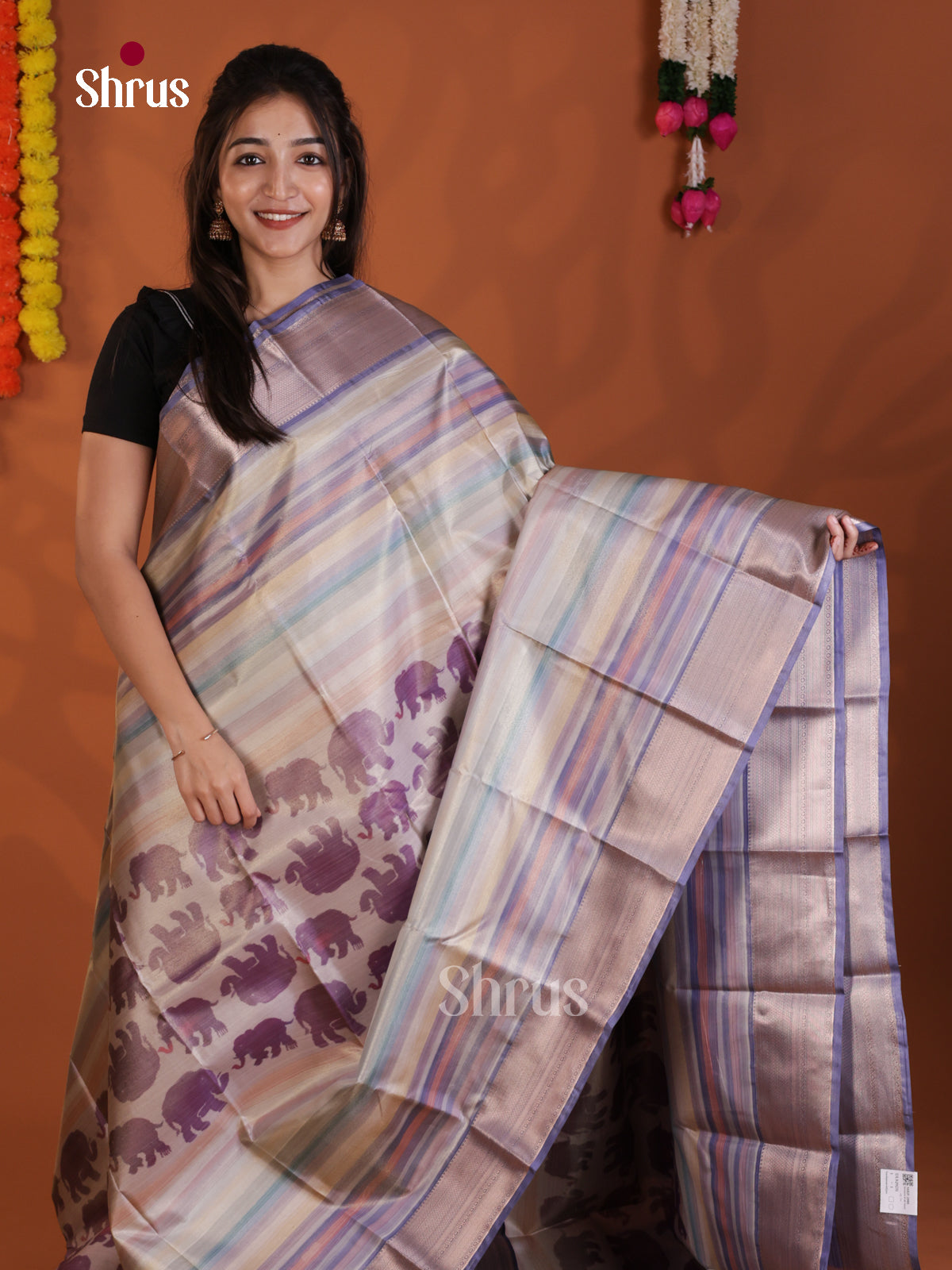 DLS29231 - Kanchipuram-halfpure Saree - Shop on Shrus.com