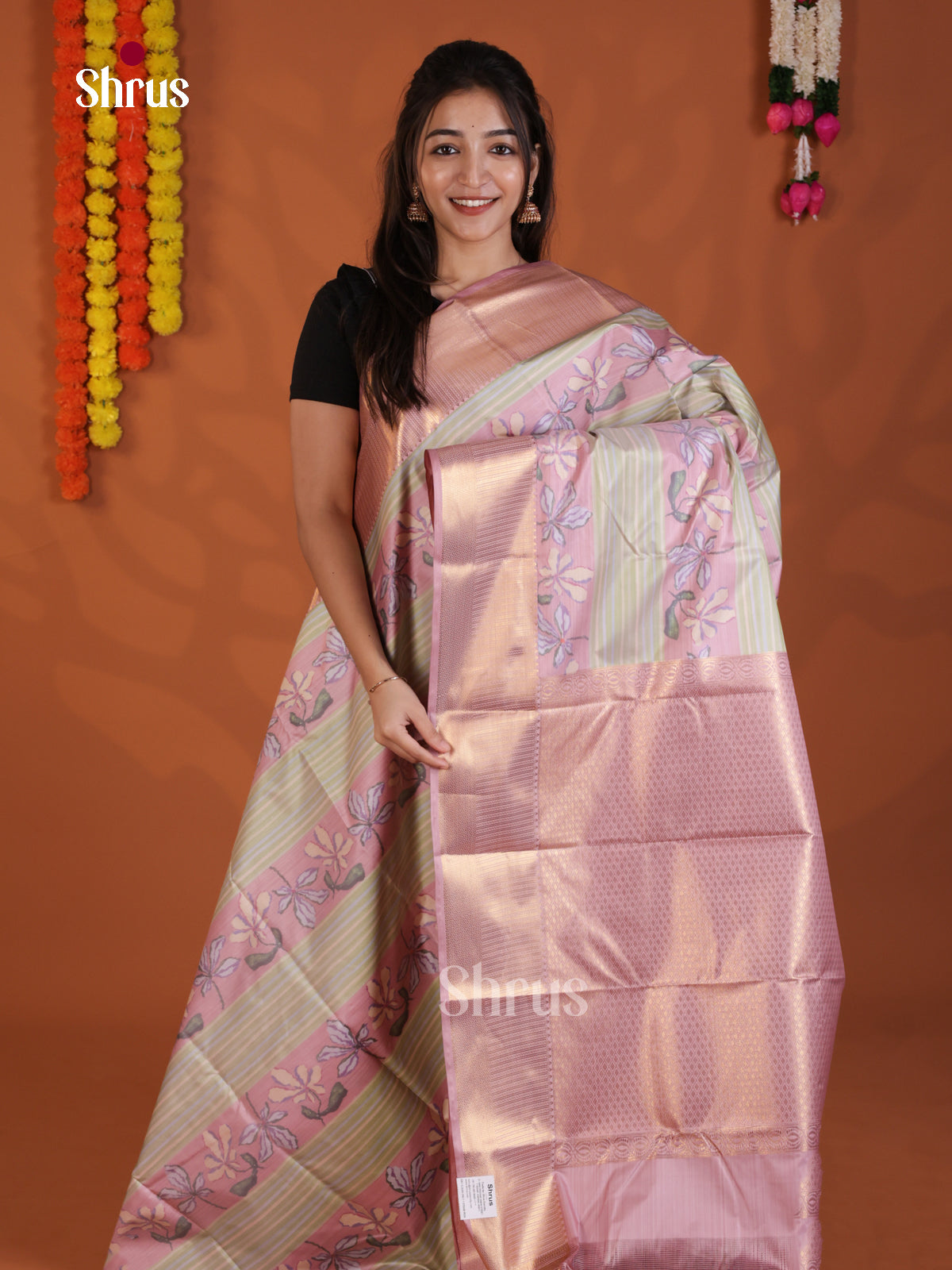 DLS29242 - Kanchipuram-halfpure Saree - Shop on Shrus.com