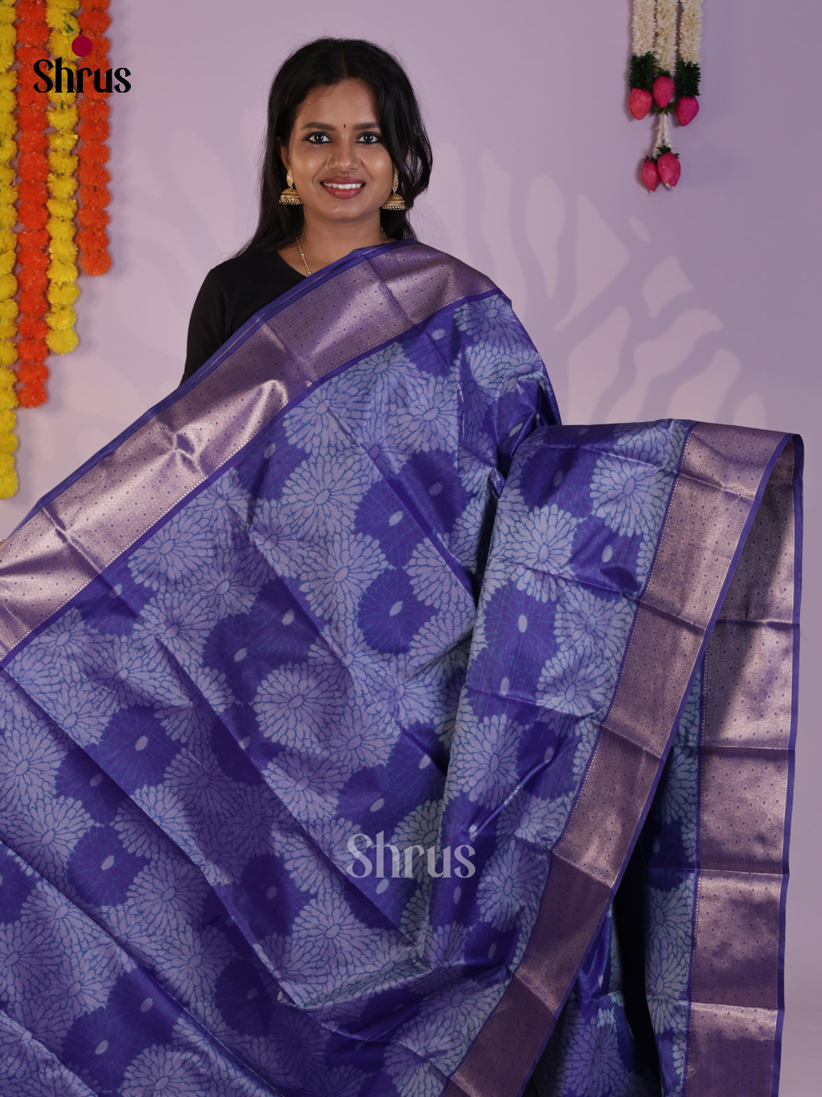 DLS29249 - Kanchipuram-halfpure Saree - Shop on Shrus.com