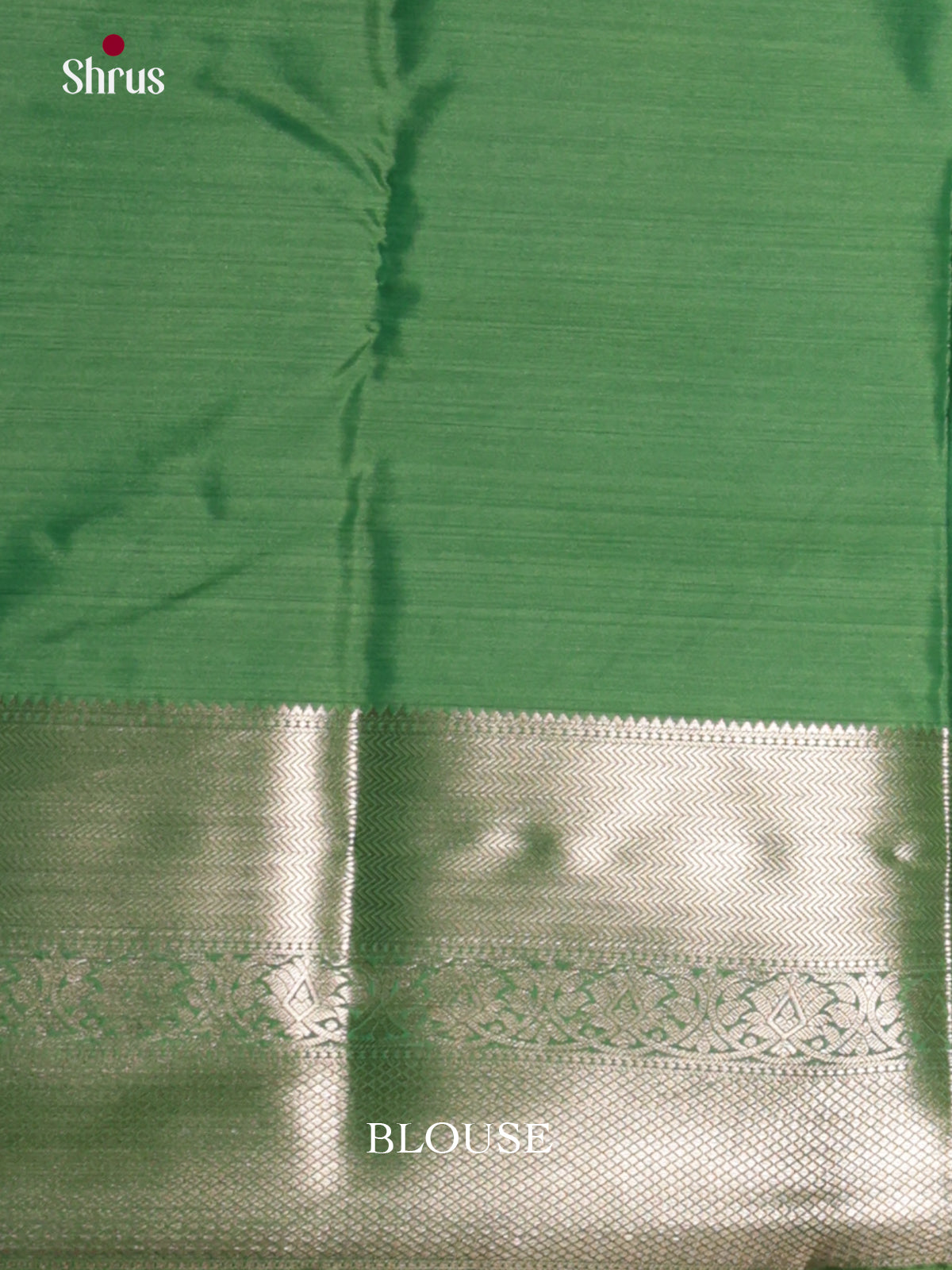 Green(single Tone) - Kanchipuram-halfpure Saree- DLS29252 - Shop on Shrus.com