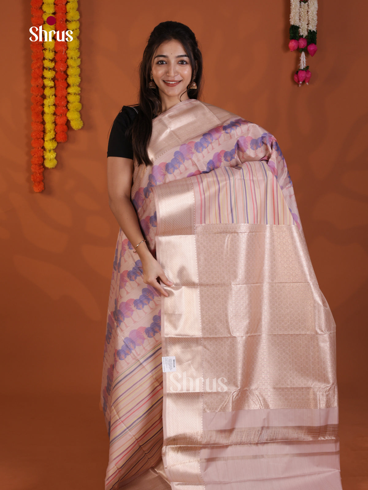 DLS29264 - Kanchipuram-halfpure Saree - Shop on Shrus.com