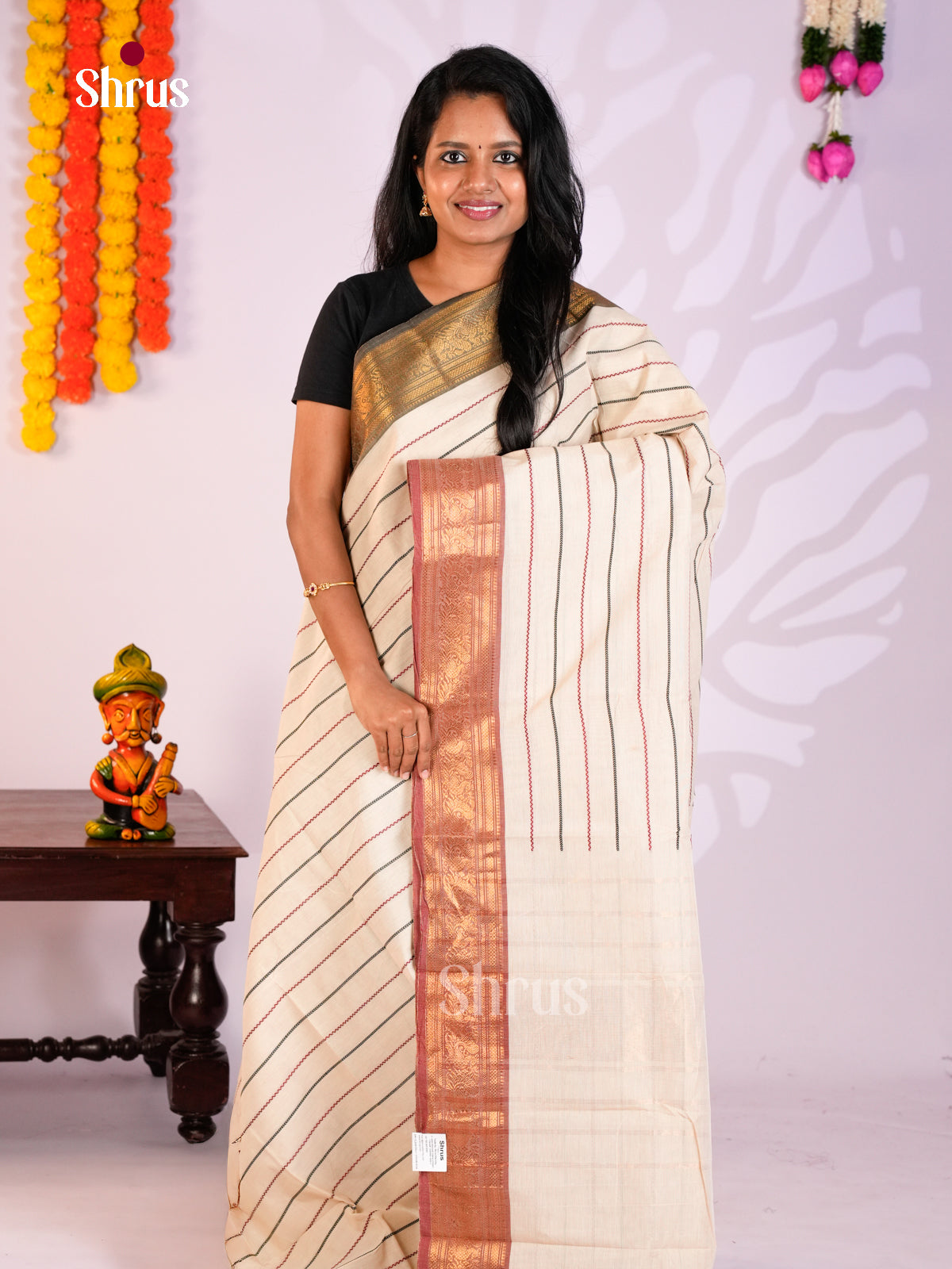 DLS29282 - Chettinad Cotton Saree - Shop on Shrus.com