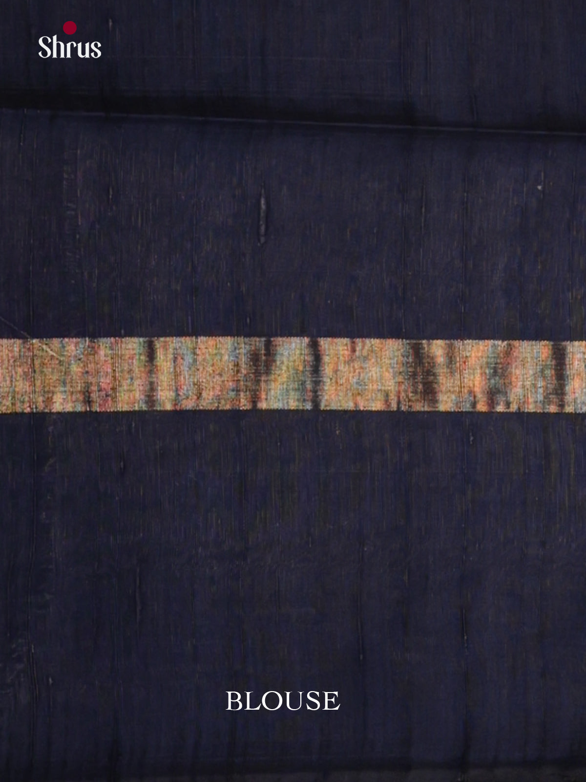 Red & Blue Raw Silk Saree with contrast zari brocade pallu -DLS30027 - Shop on Shrus.com