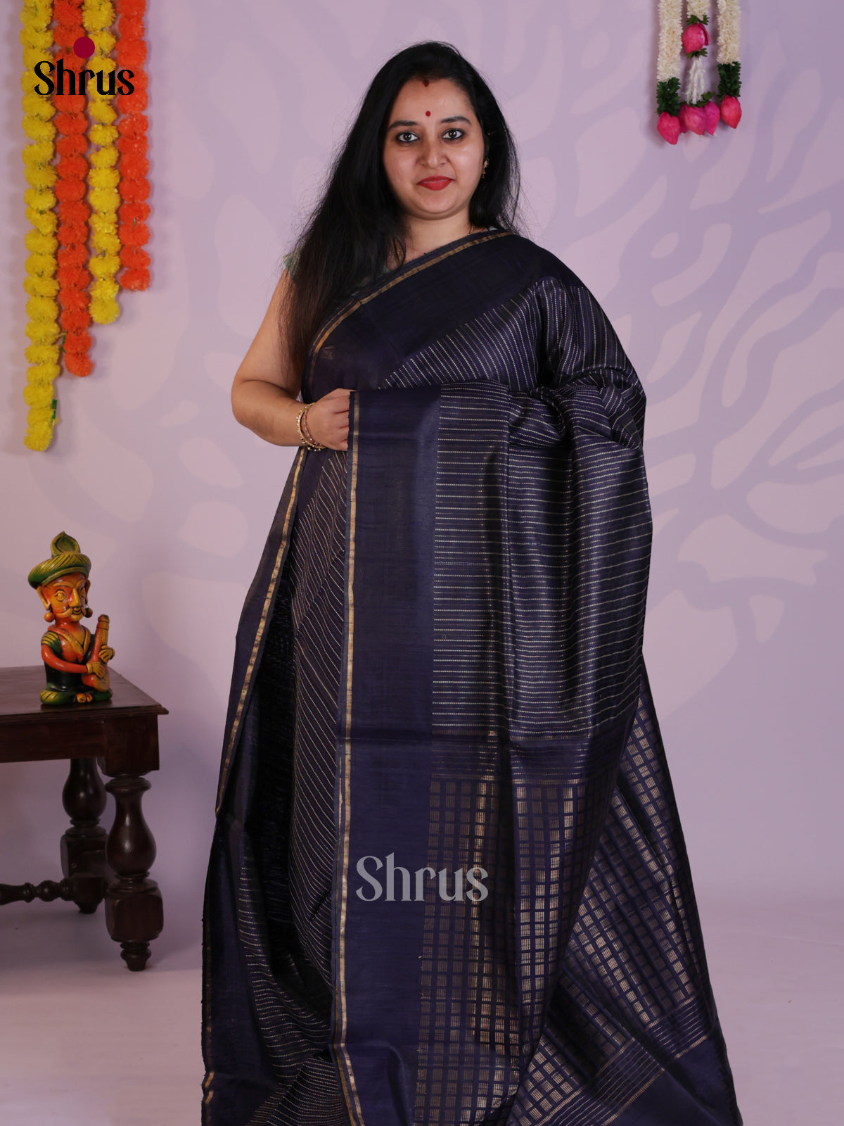 DLS30056 - Raw Silk Saree - Shop on Shrus.com
