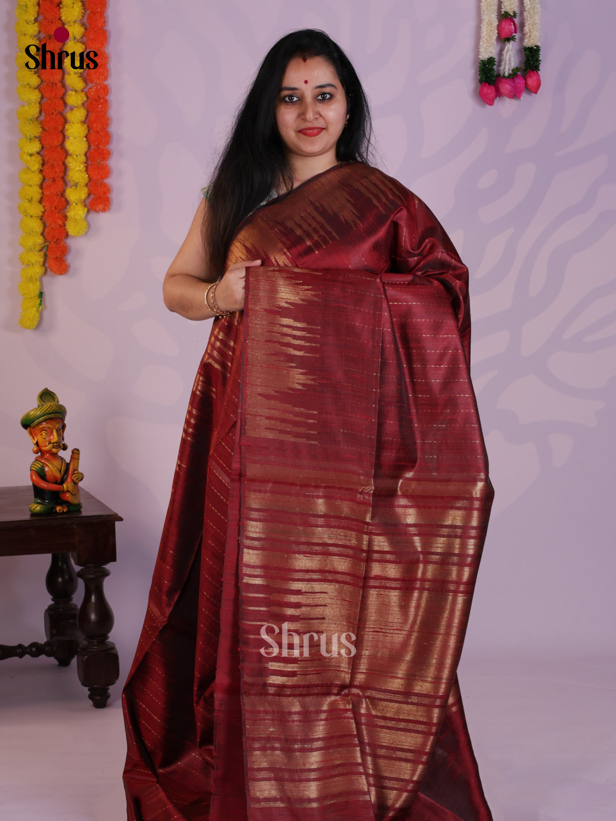 DLS30060 - Raw Silk Saree - Shop on Shrus.com
