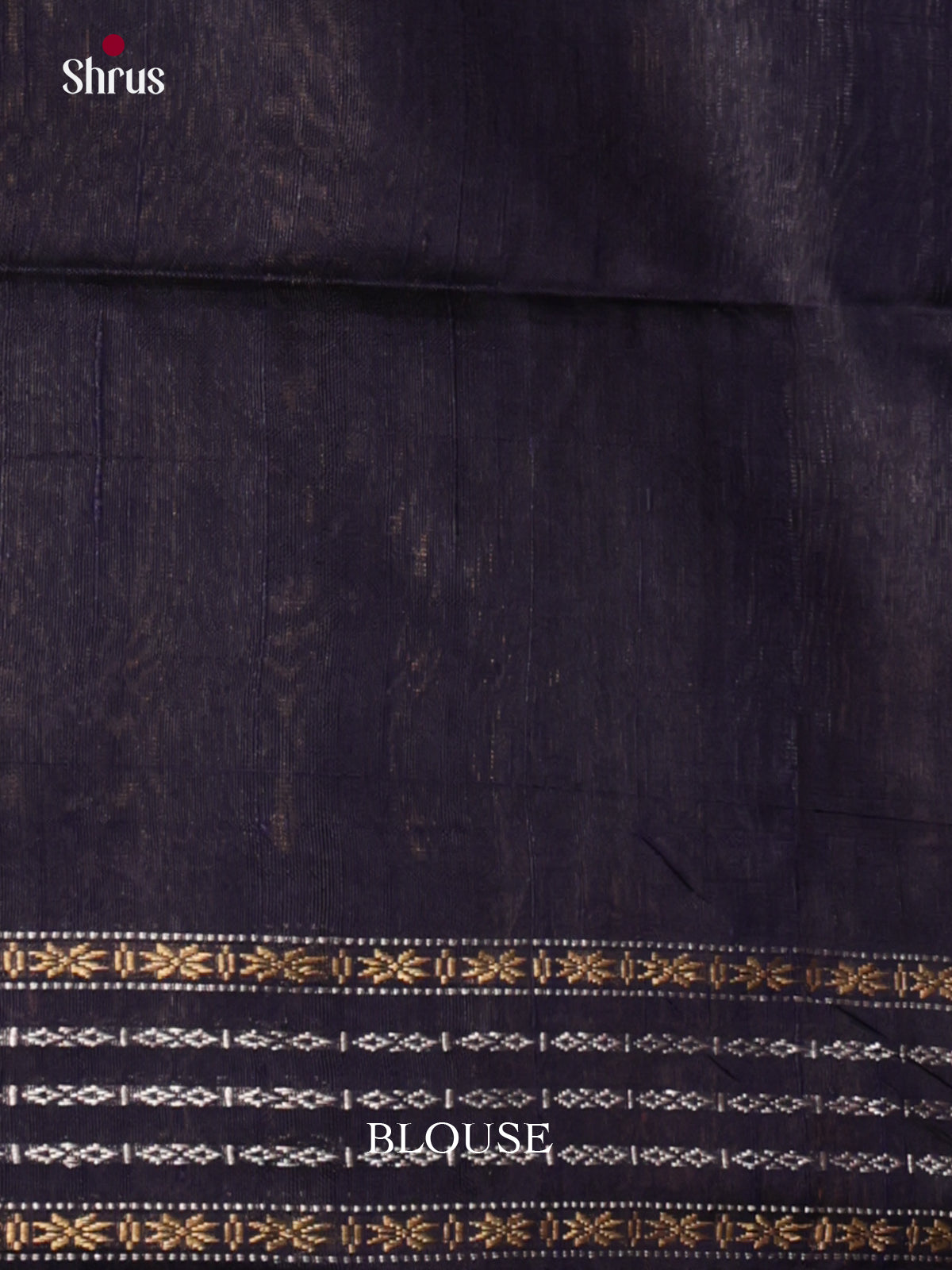 Red & Blue Raw Silk Saree with contrast zari border - DLS30065