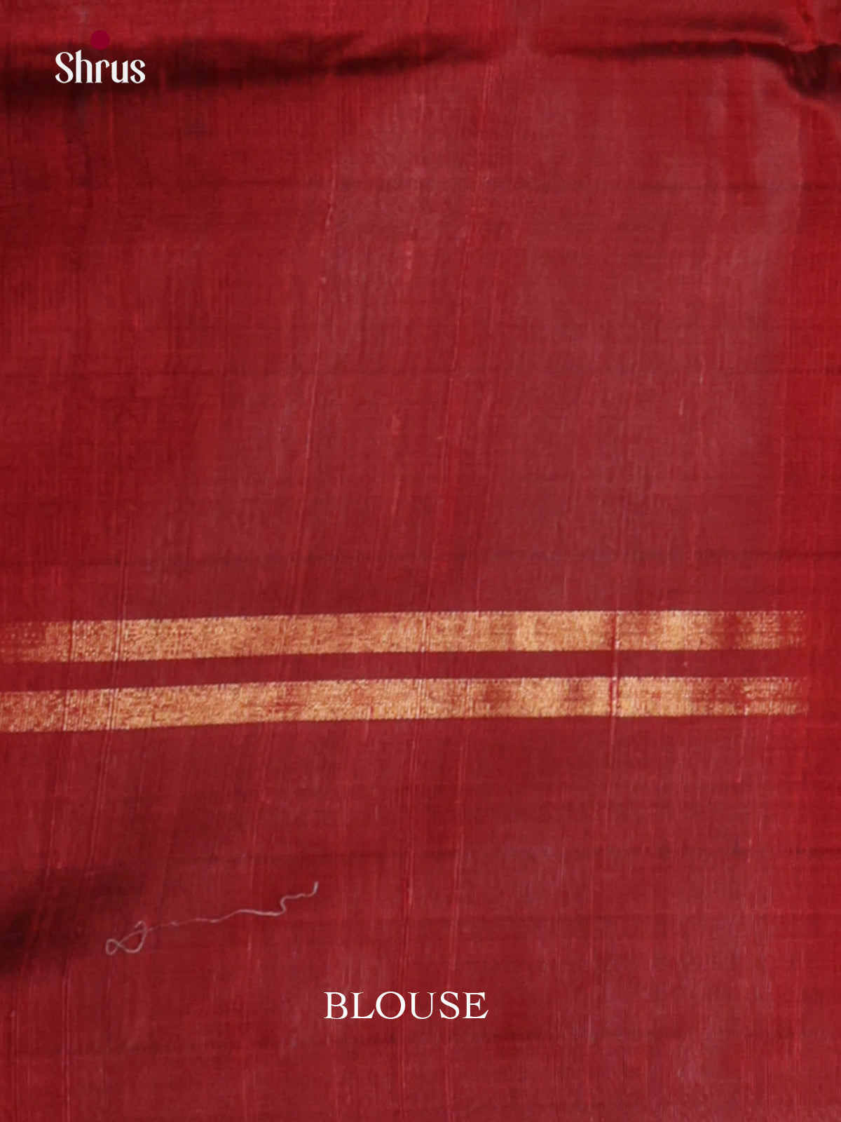 Vibrant Blue & Red Raw Silk Saree with contrast zari butta border - DLS30135