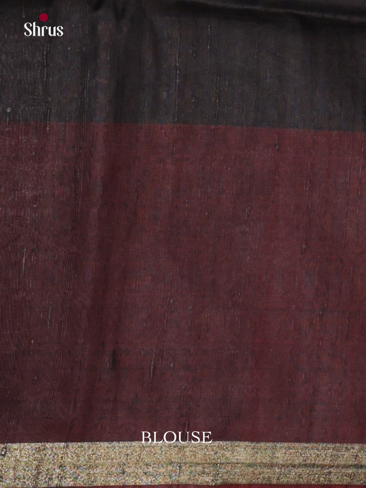 Lustrous Red & brown Raw Silk Saree with temple border - DLS30185