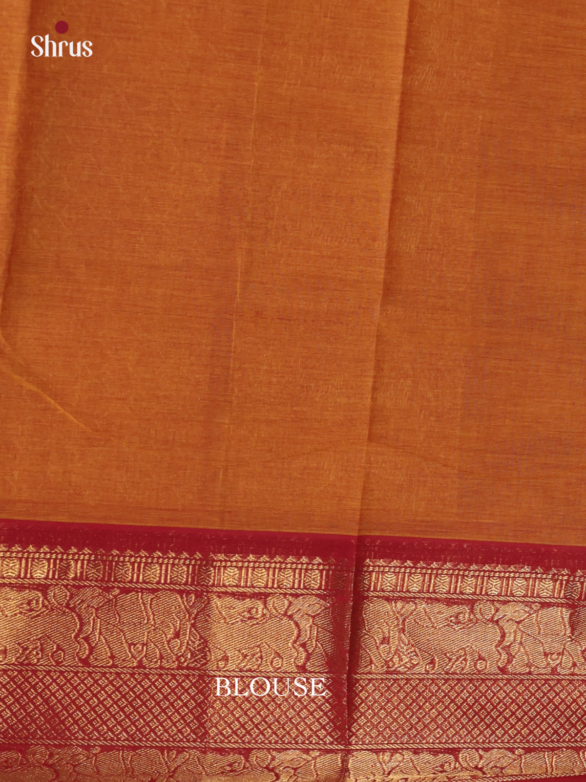 Mustard & Red - Chettinad Cotton Saree- DLS30242 - Shop on Shrus.com