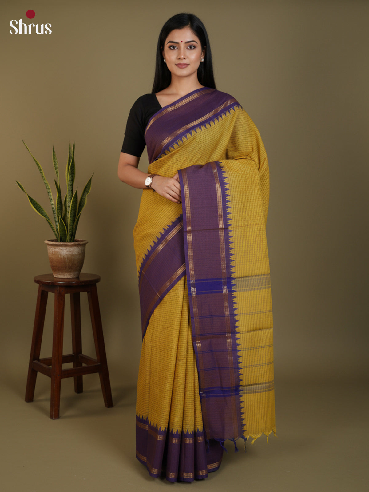 DLS30243 - Chettinad Cotton Saree - Shop on Shrus.com