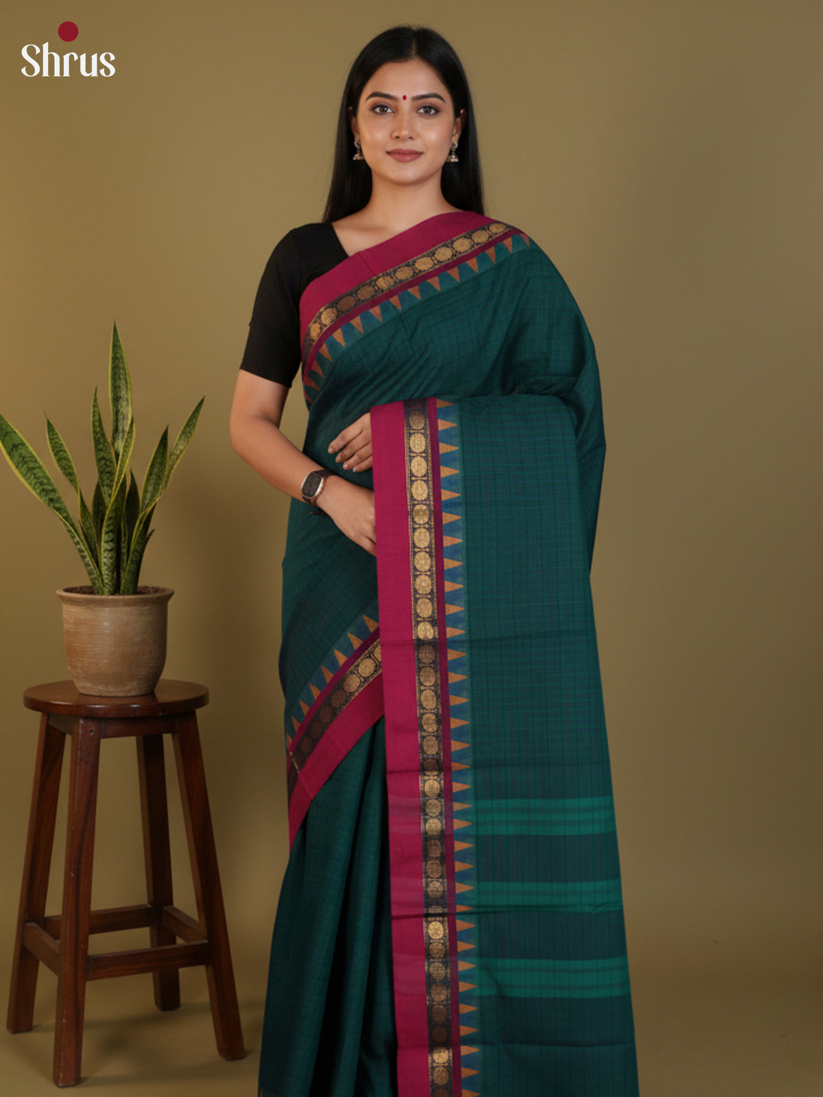 DLS30246 - Chettinad Cotton Saree - Shop on Shrus.com