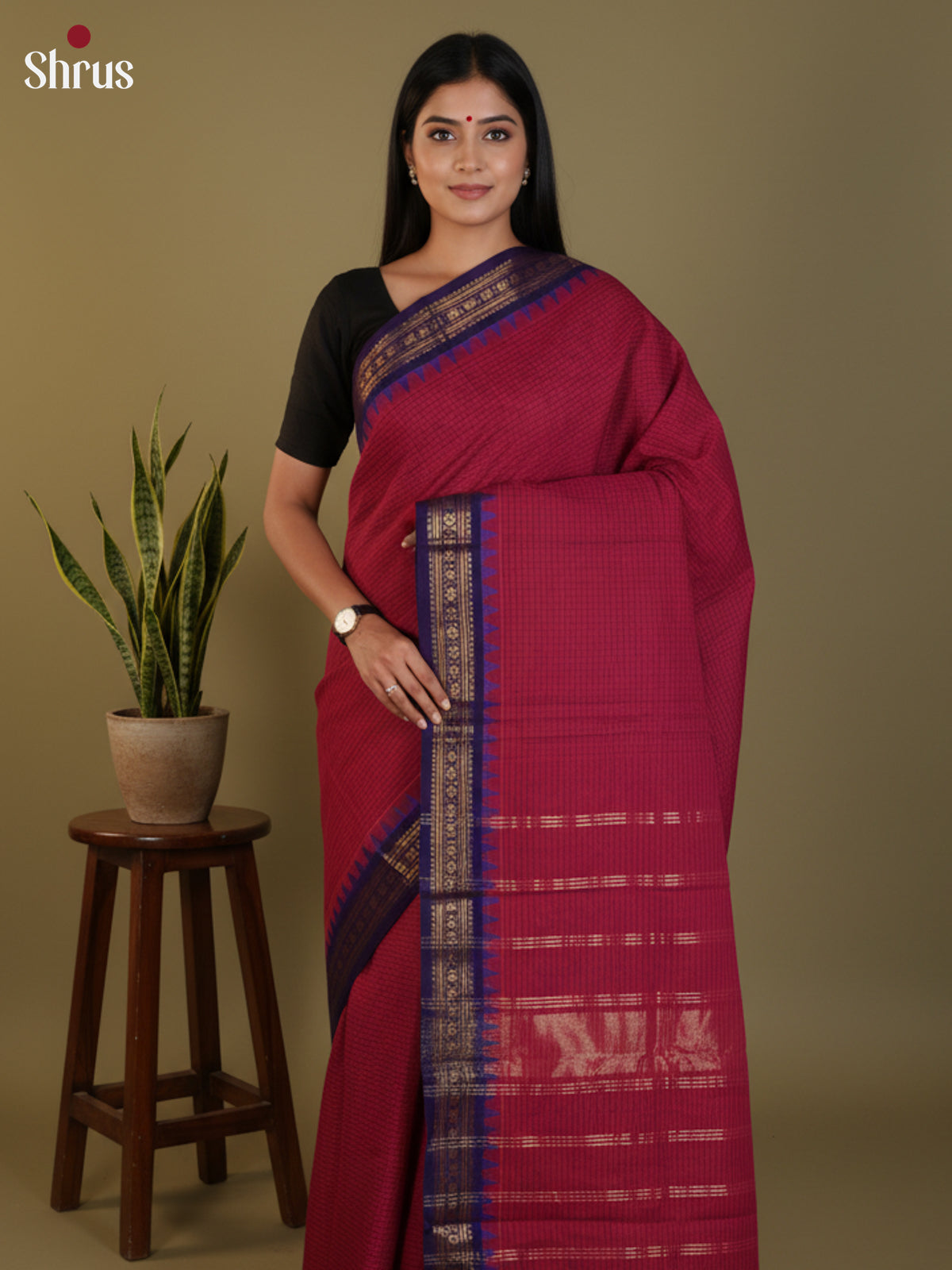DLS30248 - Chettinad Cotton Saree - Shop on Shrus.com