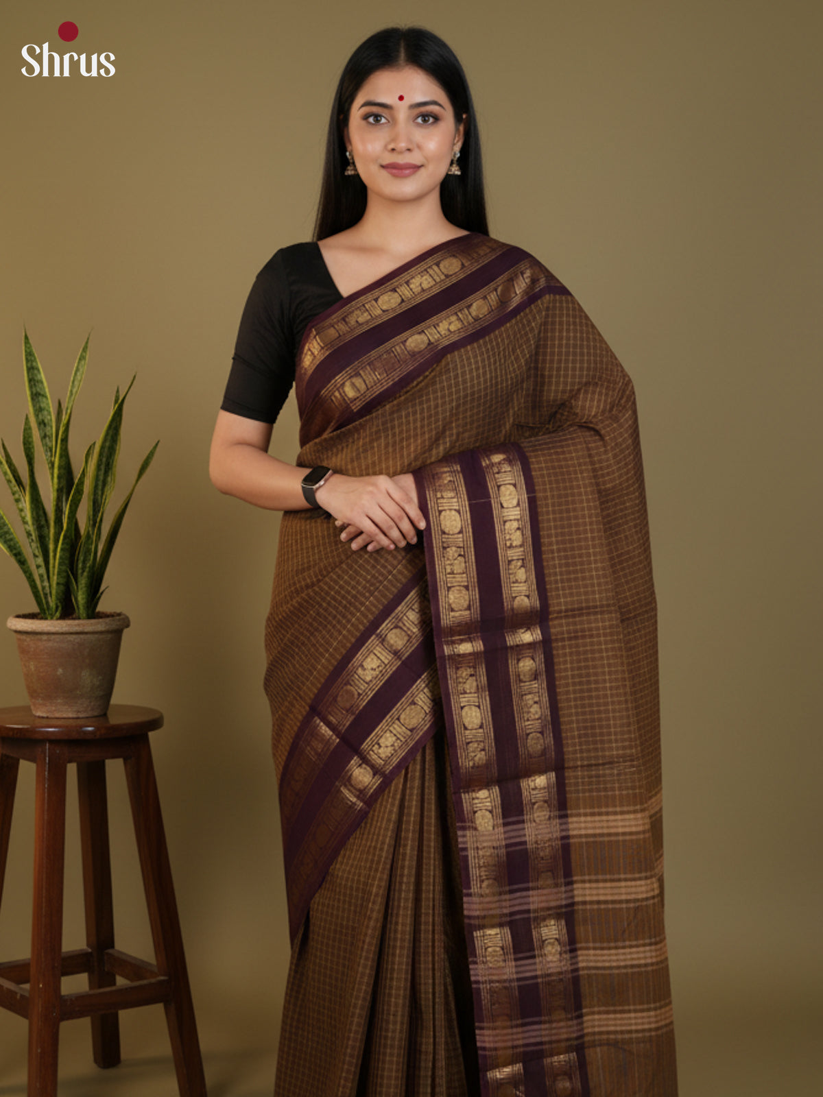 DLS30251 - Chettinad Cotton Saree - Shop on Shrus.com
