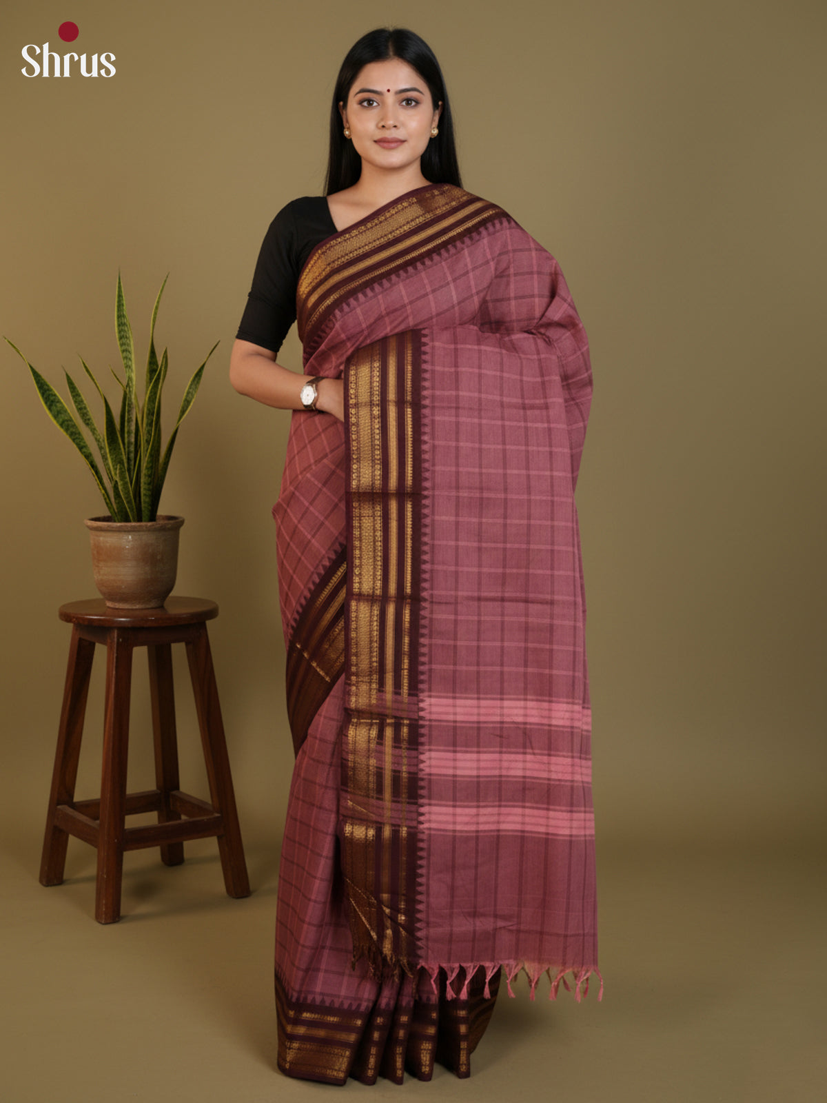 DLS30252 - Chettinad Cotton Saree - Shop on Shrus.com