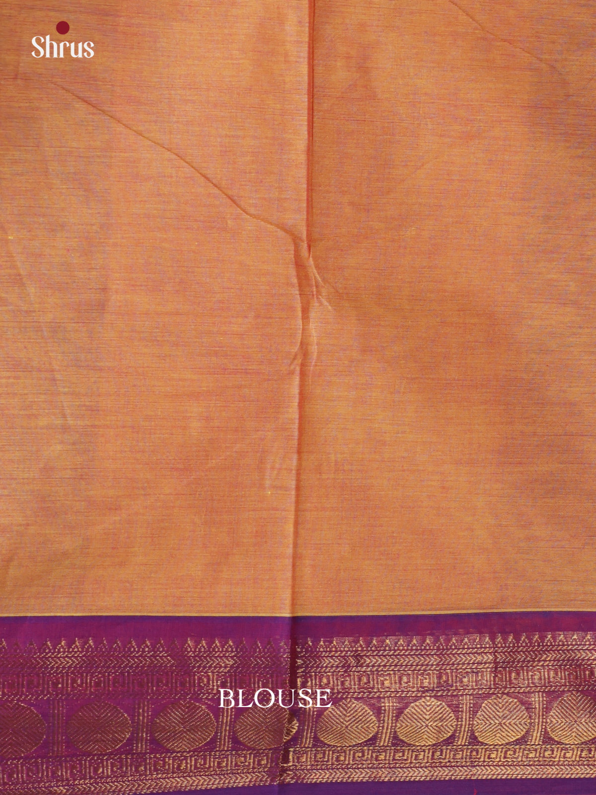 Orange & Purple- Chettinad Cotton Saree - DLS30257 - Shop on Shrus.com