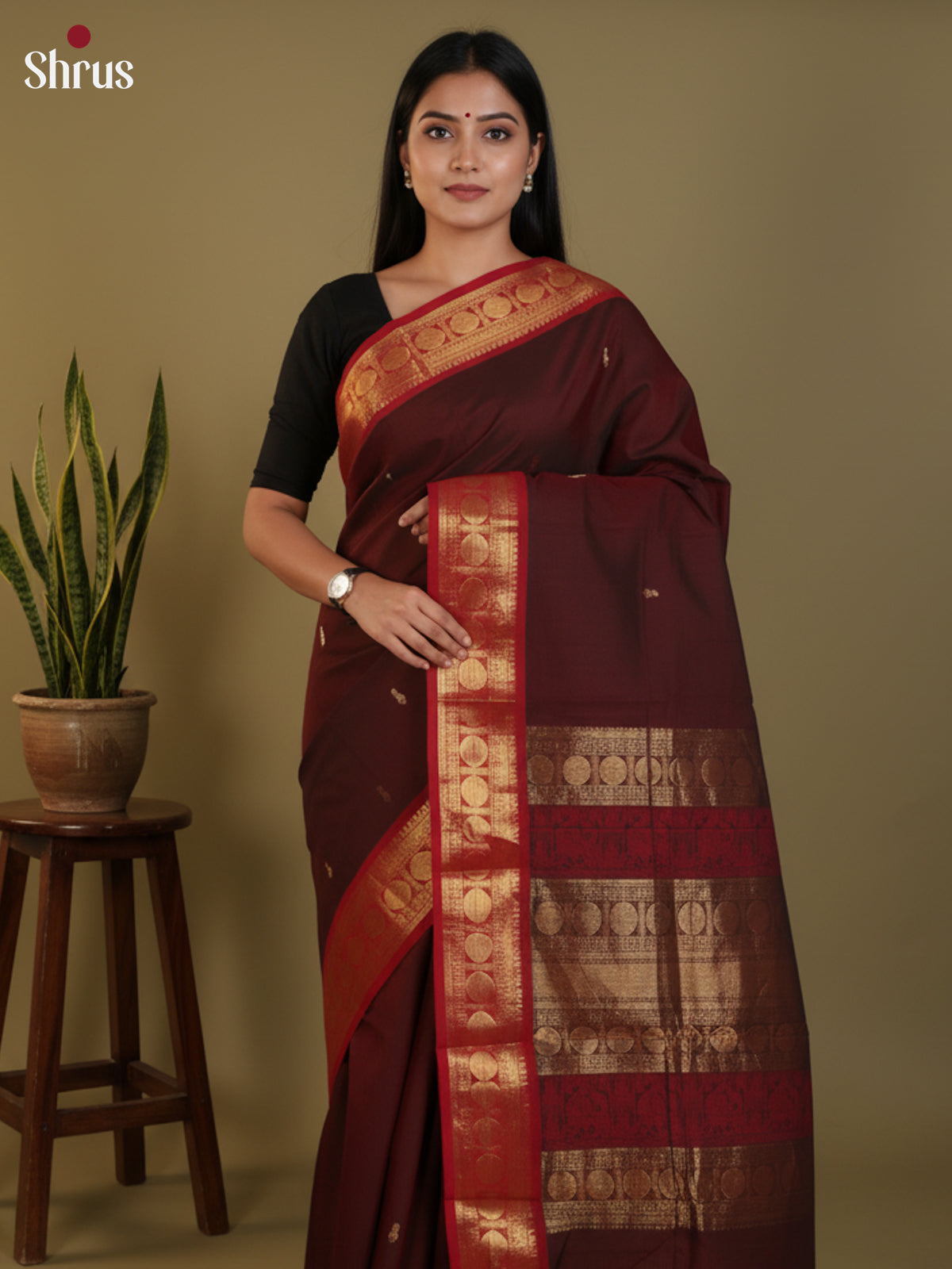 DLS30265 - Chettinad Cotton Saree - Shop on Shrus.com