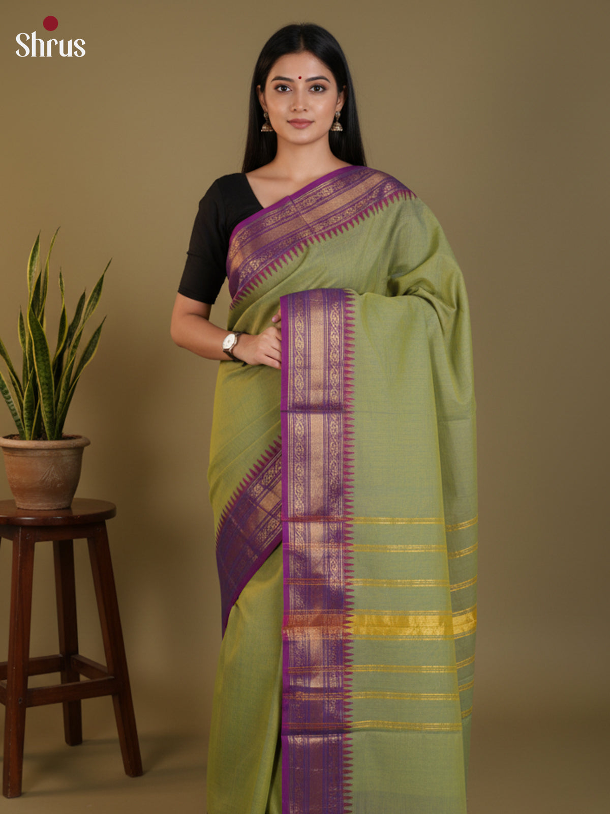 DLS30289 - Chettinad Cotton Saree - Shop on Shrus.com