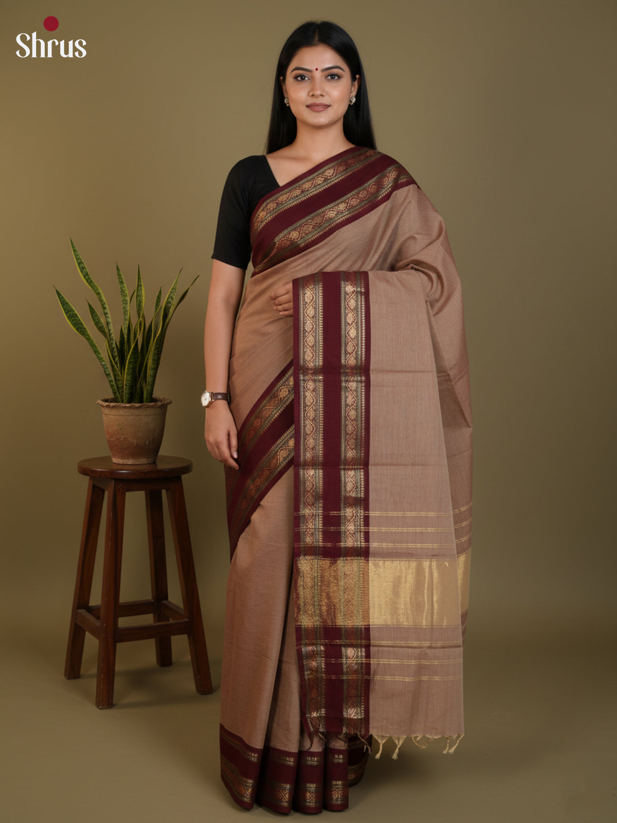 DLS30292 - Chettinad Cotton Saree - Shop on Shrus.com