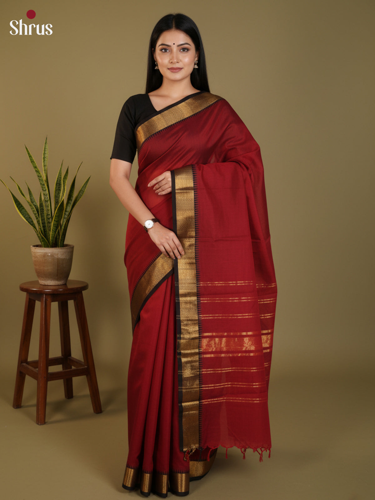 DLS30294 - Chettinad Cotton Saree - Shop on Shrus.com