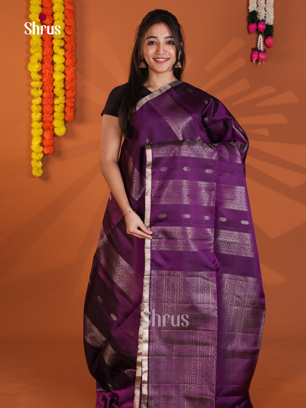 DLS30303 - Soft Silk (HR) Saree - Shop on Shrus.com