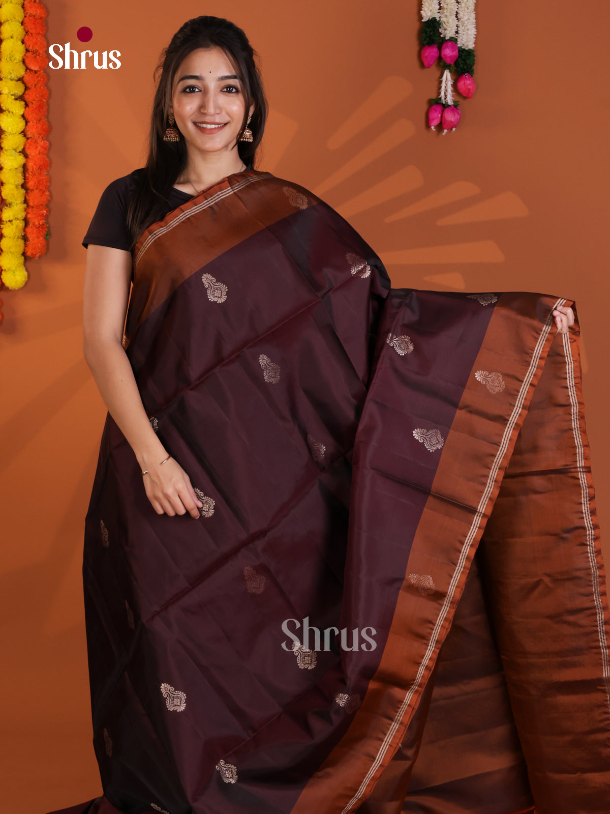 DLS30331 - Softsilk-halfpure Saree - Shop on Shrus.com