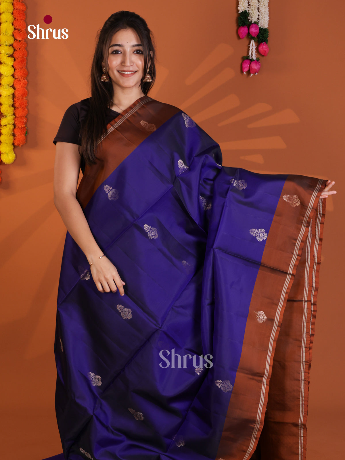 DLS30333 - Softsilk-halfpure Saree - Shop on Shrus.com