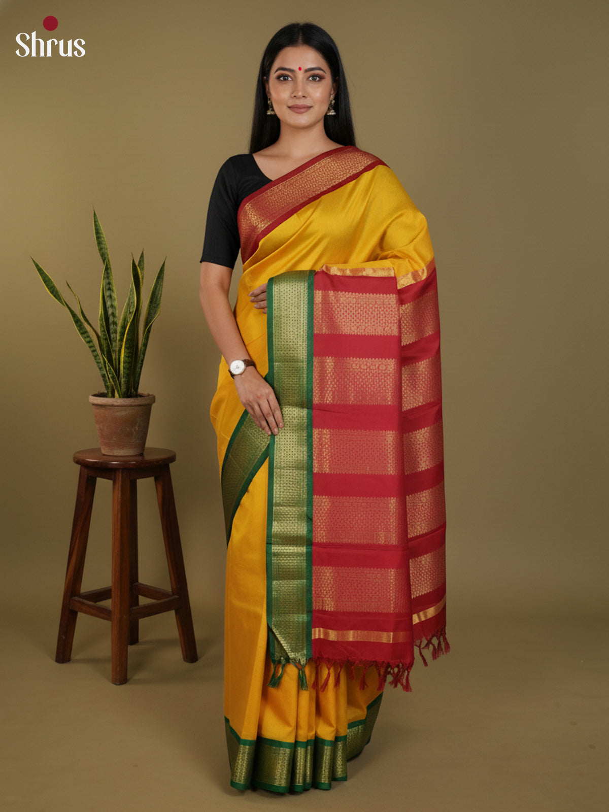 DLS30339 - Kanchipuram silk 9Yards Saree