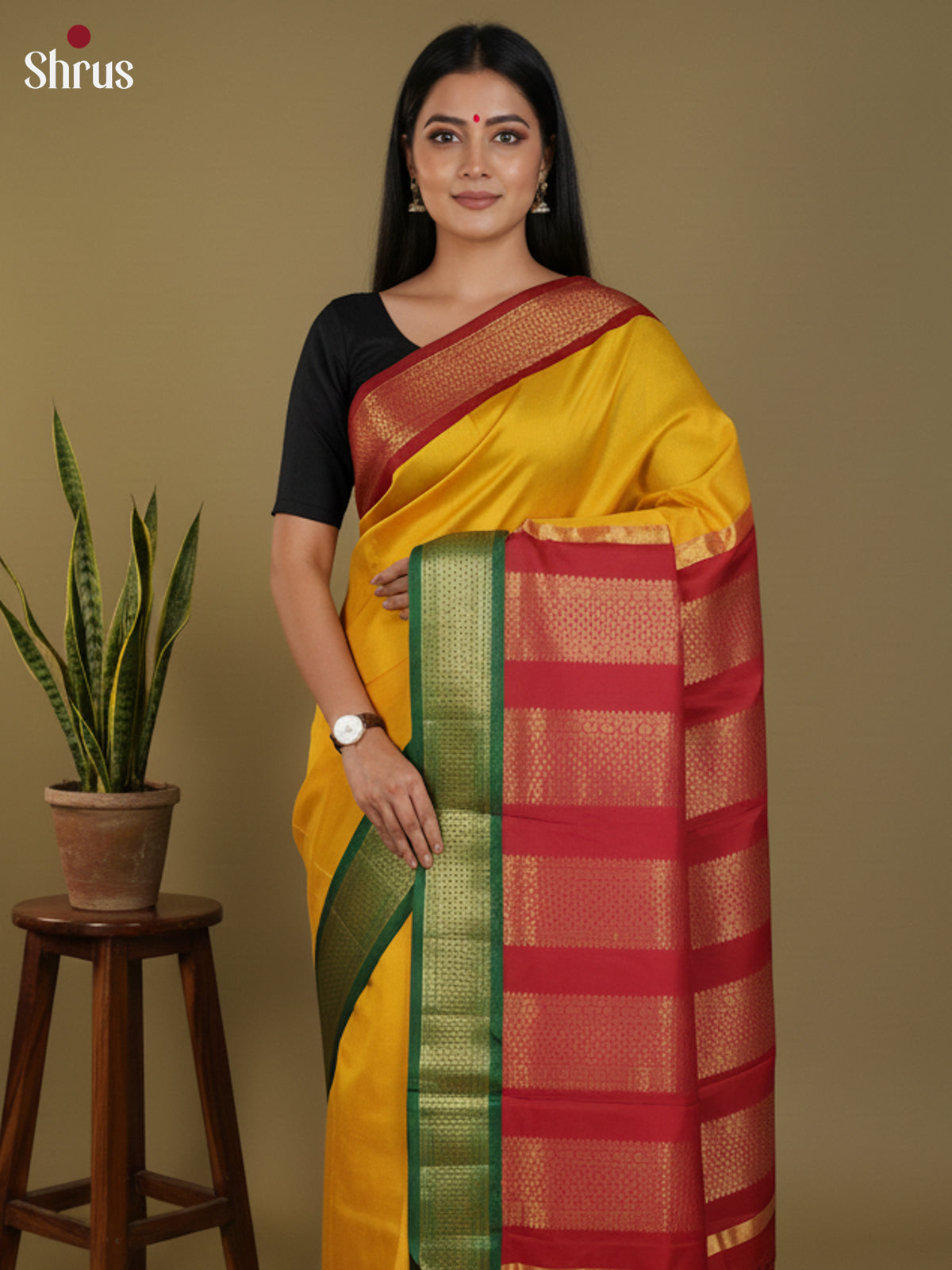 DLS30339 - Kanchipuram silk 9Yards Saree