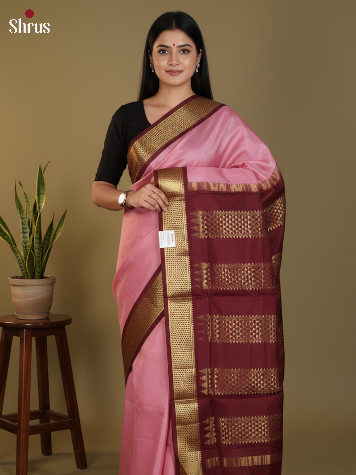 DLS30344 - Kanchipuram silk 9Yards Saree