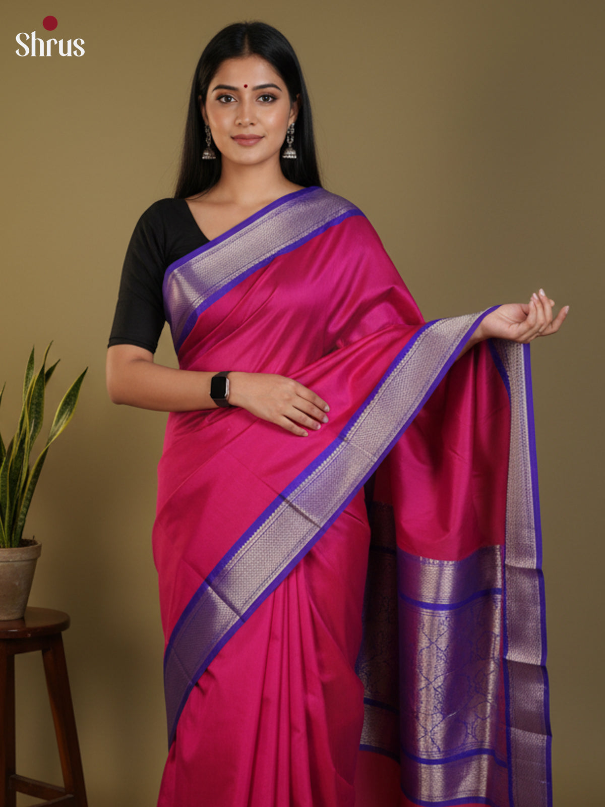 DLS30348 - Kanchipuram silk 9Yards Saree