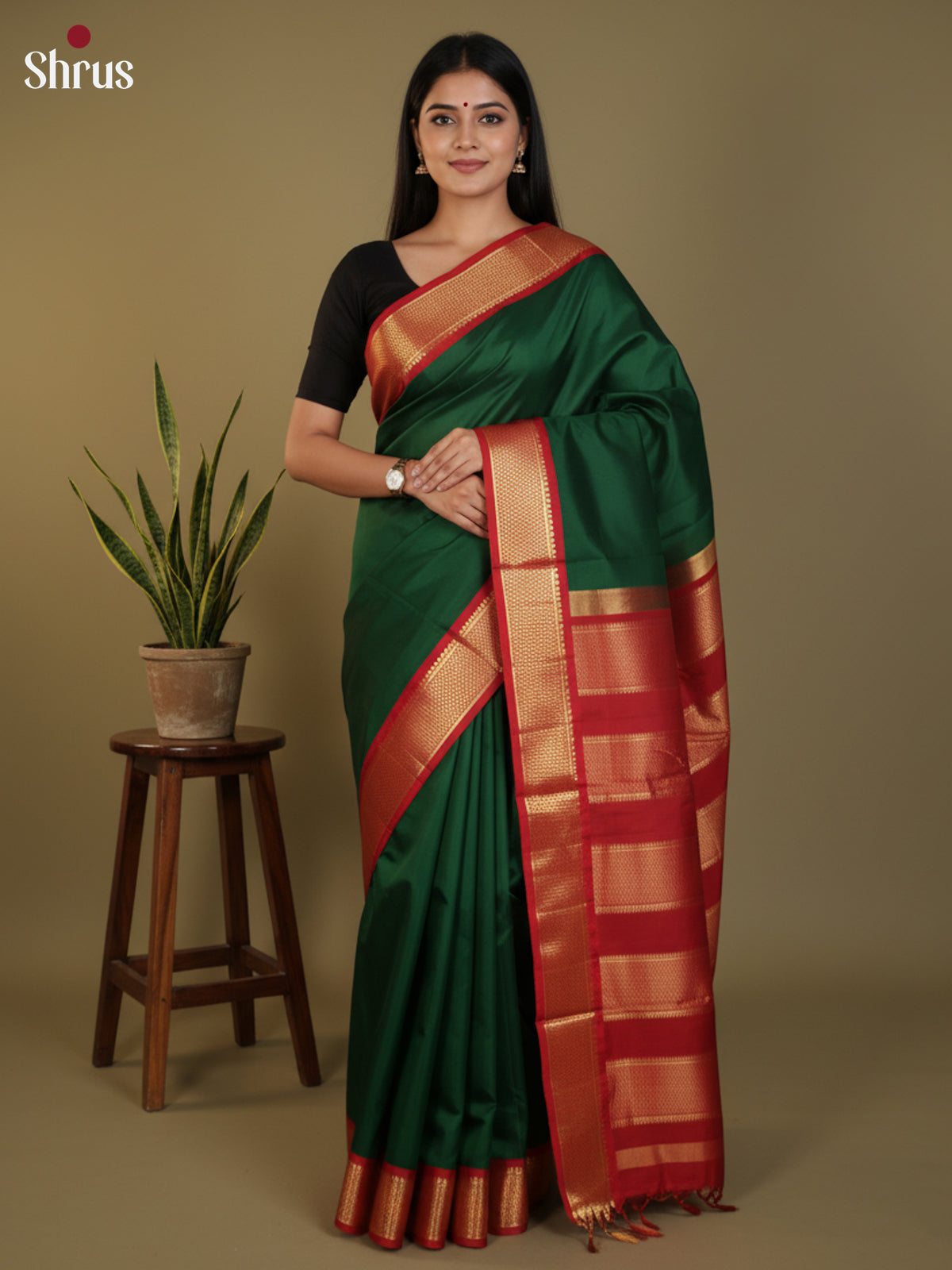 DLS30349 - Kanchipuram silk 9Yards Saree